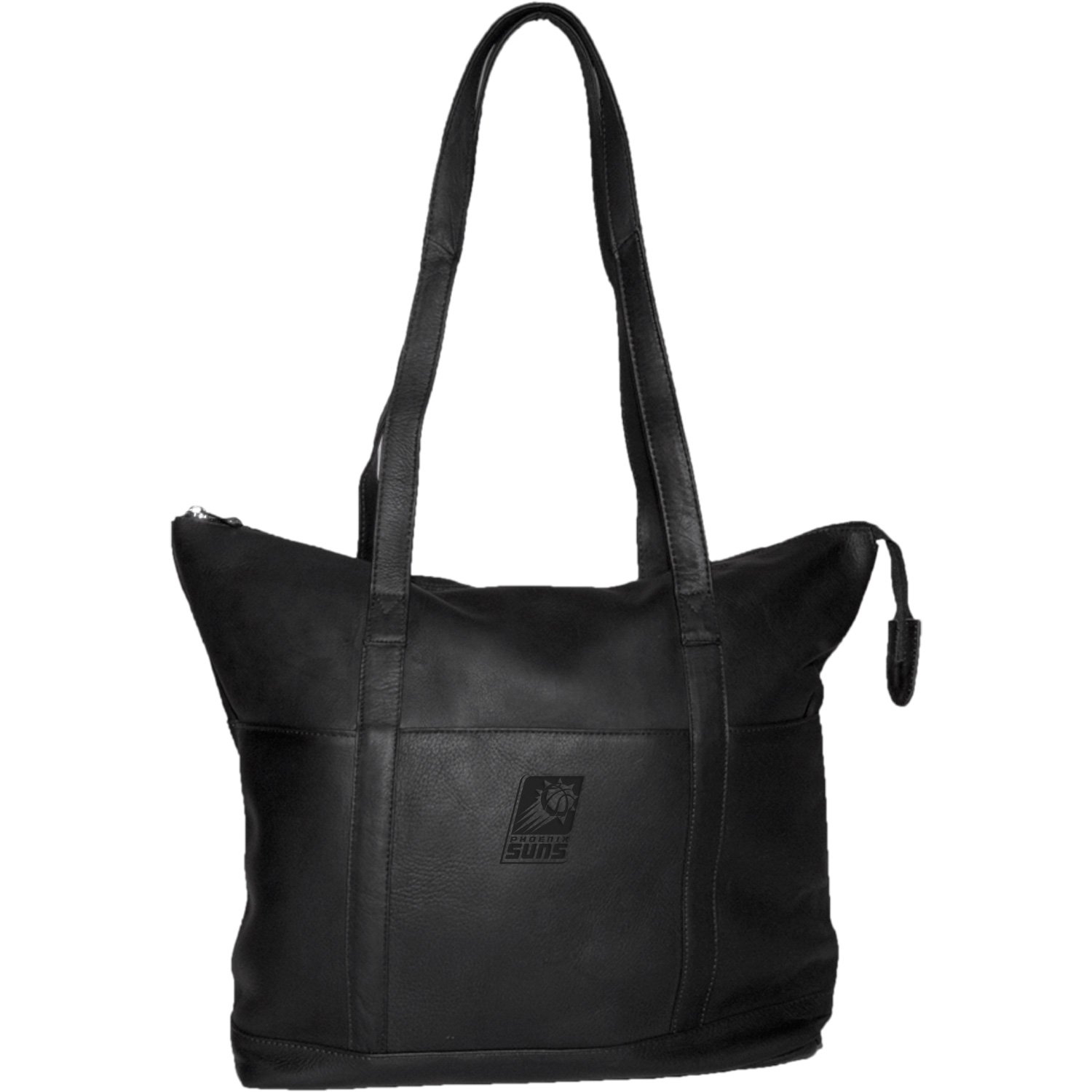 NBA Pangea Black Leather Women's Tote Handbag - Stylish Designer Purse for Work, Travel & Everyday Use