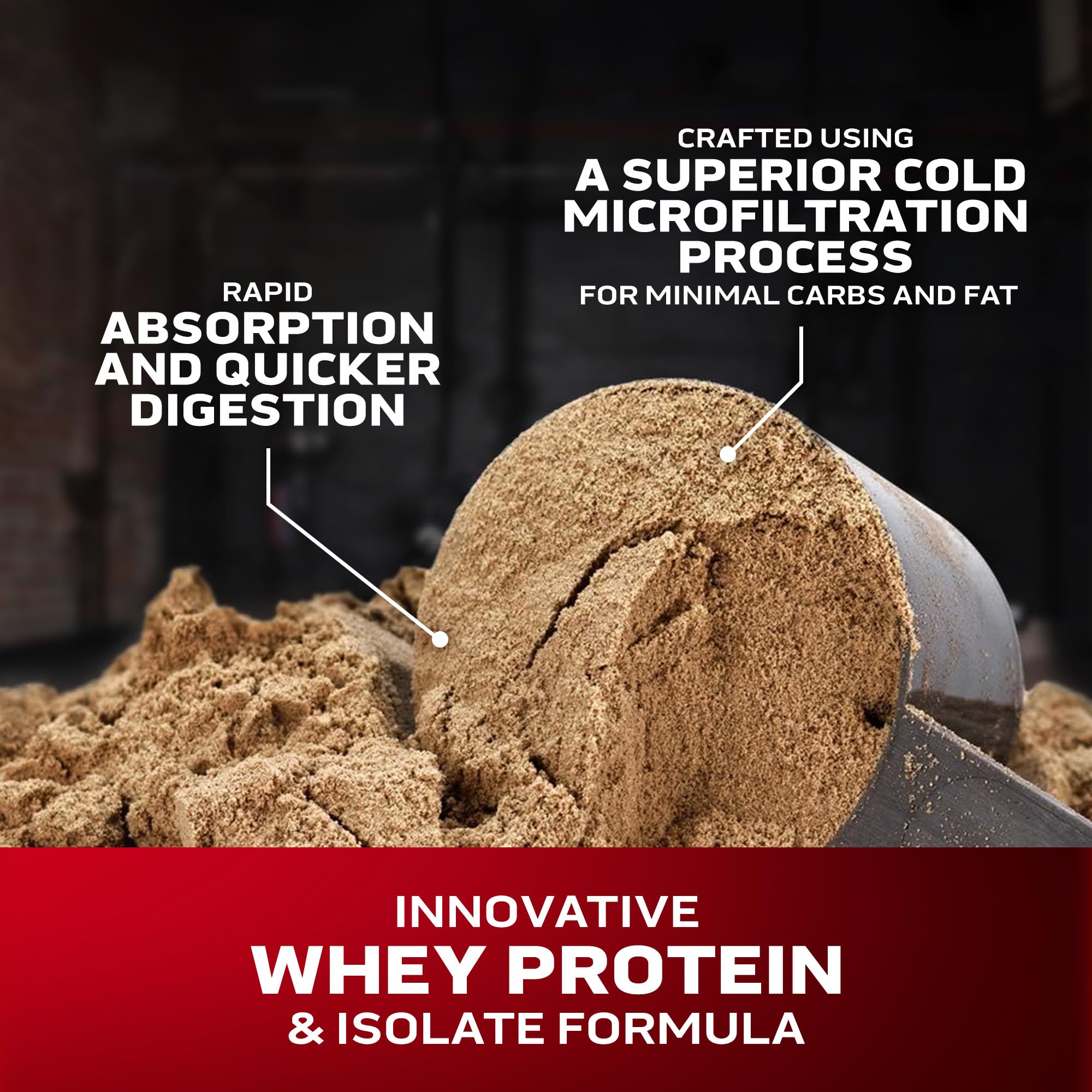 Nitro-Tech Whey Gold Protein Powder - Premium Whey Isolate Smoothie Mix for Men & Women, Cookies & Cream Flavor, 2lb (28 Servings) | Muscle Building, Post-Workout Recovery & Healthy Lifestyle Supplement