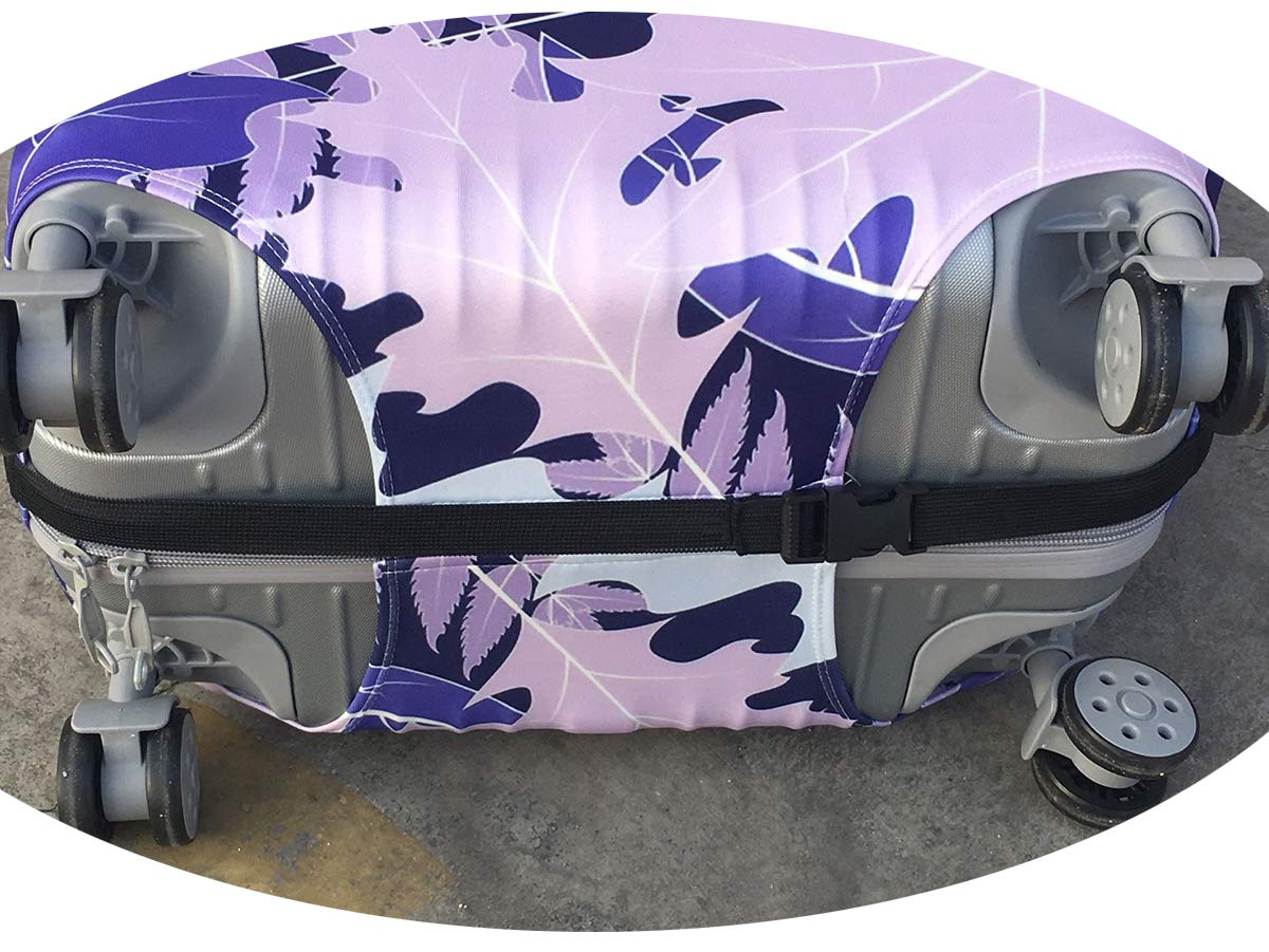 WUJIAONIAO Waterproof Luggage Cover Protector for Suitcases 18-32 Inch - Universal Fit Travel Baggage Protector (Size M: 22-24 Inch) - Perfect for Airplane, Beach Vacations & Business Trips