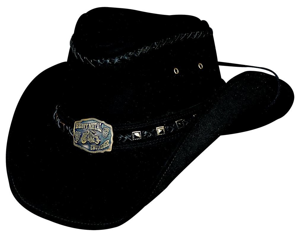 Montecarlo Bullhide Leather Cowboy Hat for Men - Thunder Struck Top Grain Western Hat - Perfect for Rodeo, Country Music Festivals & Outdoor Adventures