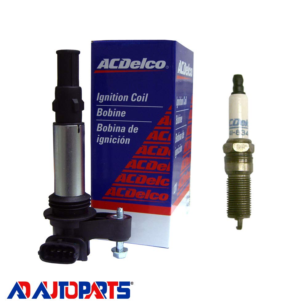 AD Auto Parts Ignition Coil Pack - OEM BS-C1508 Coil & 41-834 Spark Plug Replacement Kit for Smooth Engine Performance - Perfect for Car Maintenance & Tune-Ups
