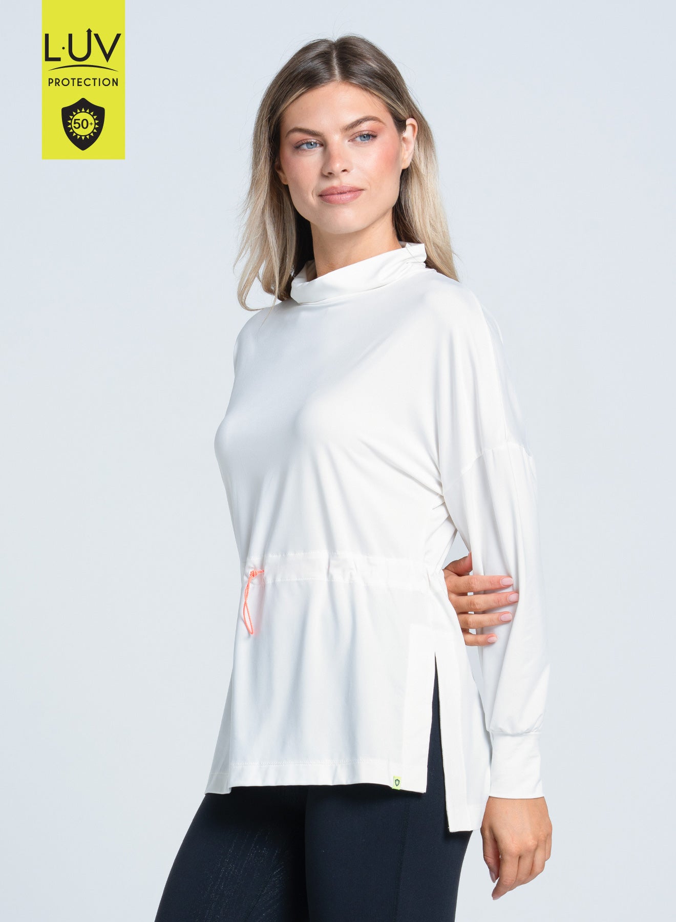 Layer Up Tunic Top - Women's Loose Fit Long Sleeve Blouse in Size L | Casual & Office Wear | Perfect for Work, Date Night & Everyday Outfits