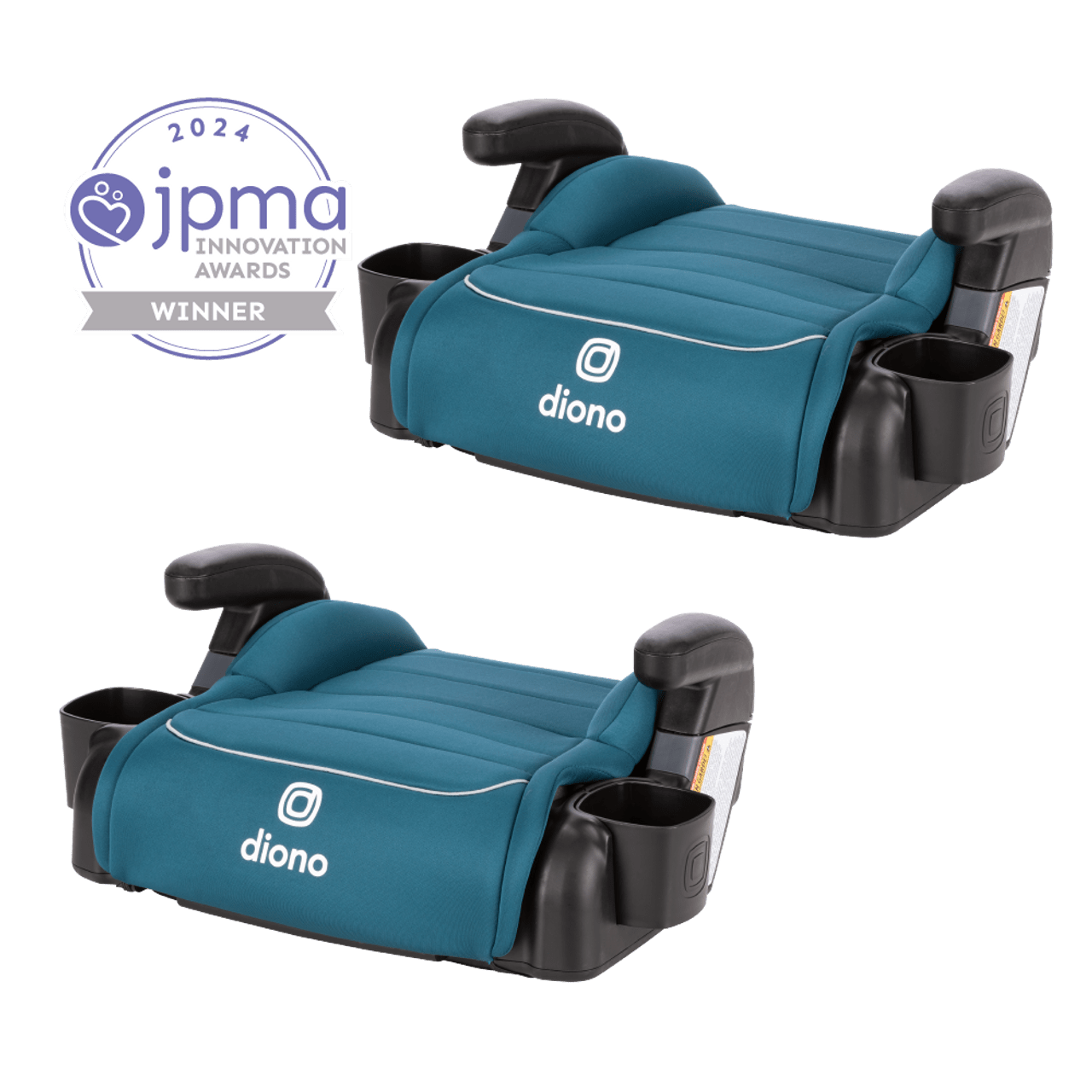 Diono Connect3 R Backless Booster Car Seat for Kids - 2 Pack | Lightweight & Portable | Ideal for Travel, School Carpool & Everyday Use