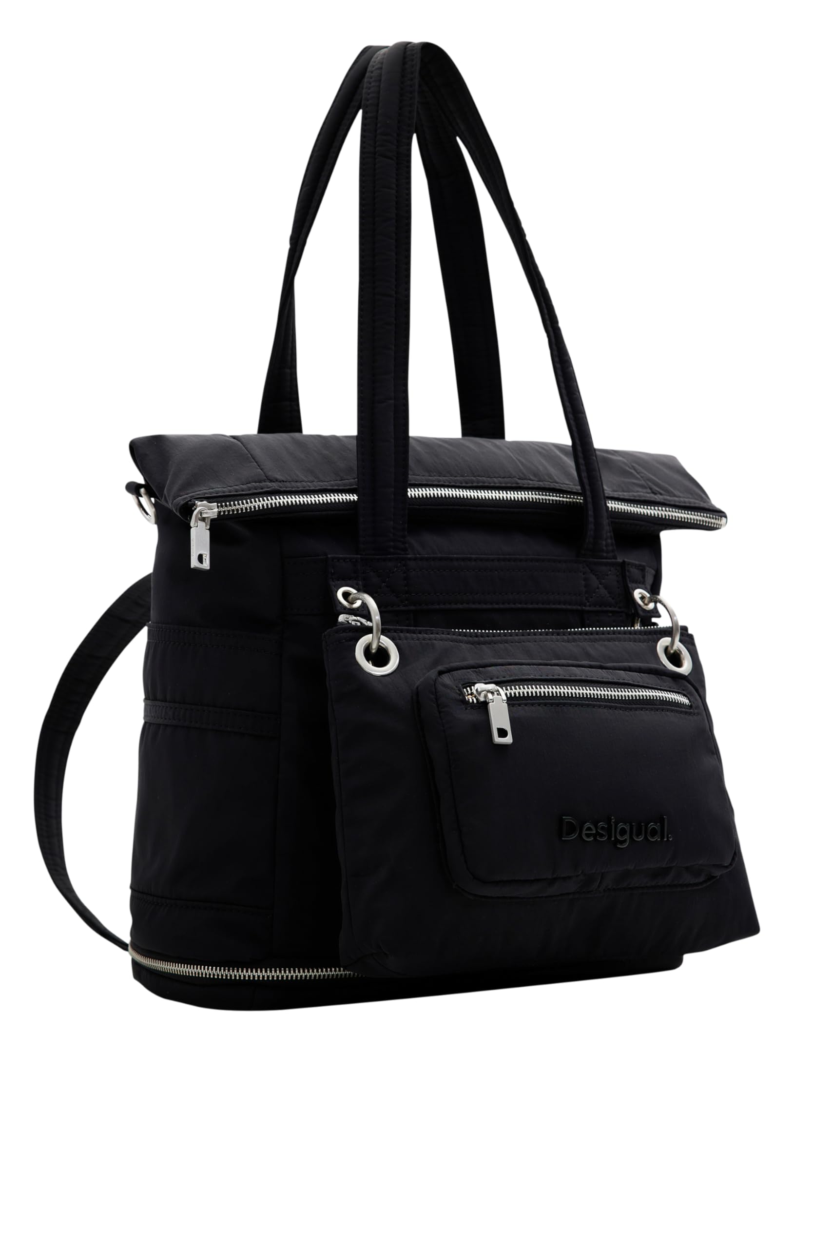 Desigual Women's Modular Nylon Backpack - Stylish & Spacious Travel Bag for Work, School & Daily Use
