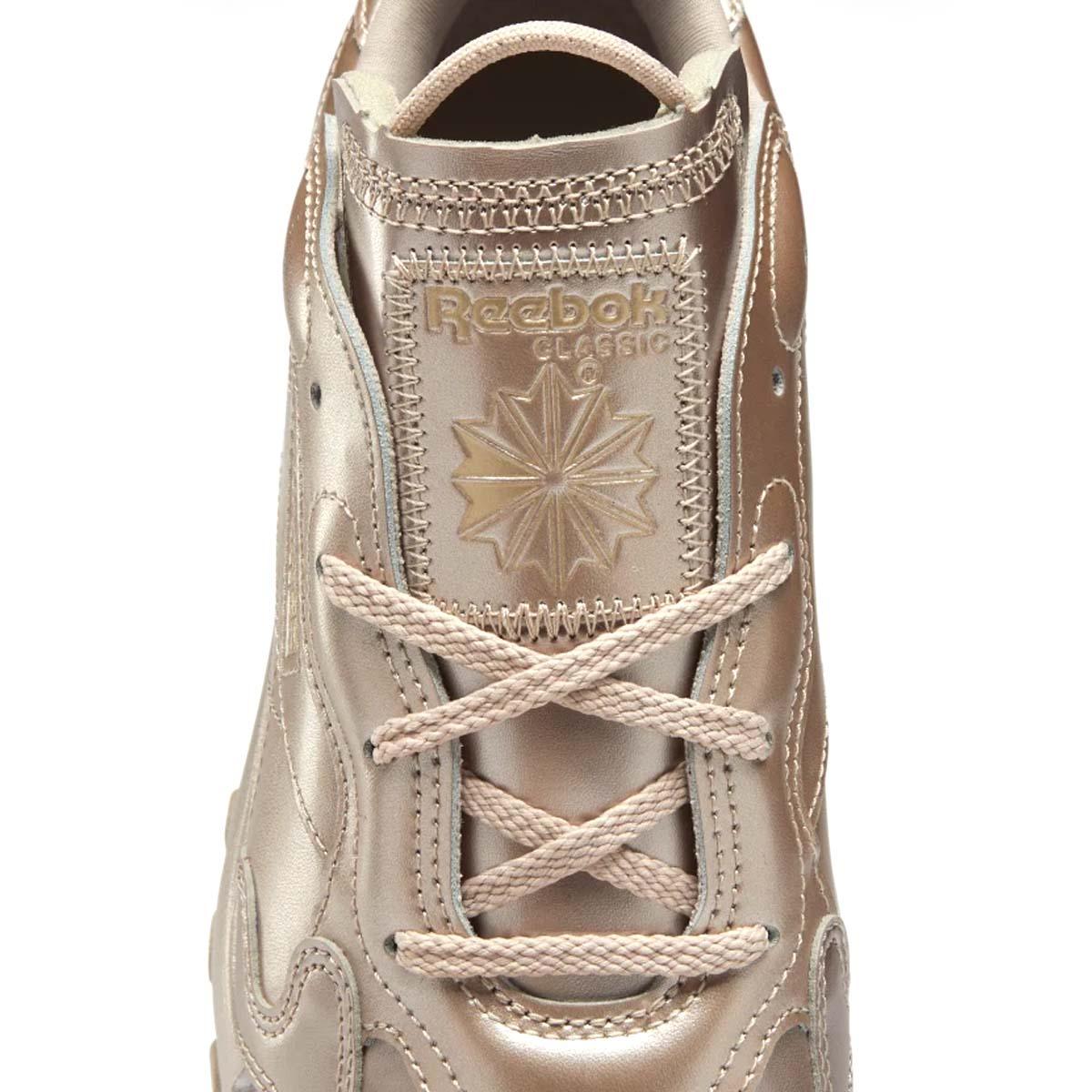 Cardi B Women's Classic Leather Rose Gold Sneakers - Stylish & Comfortable Shoes for Casual Wear, Work & Fashion Outfits