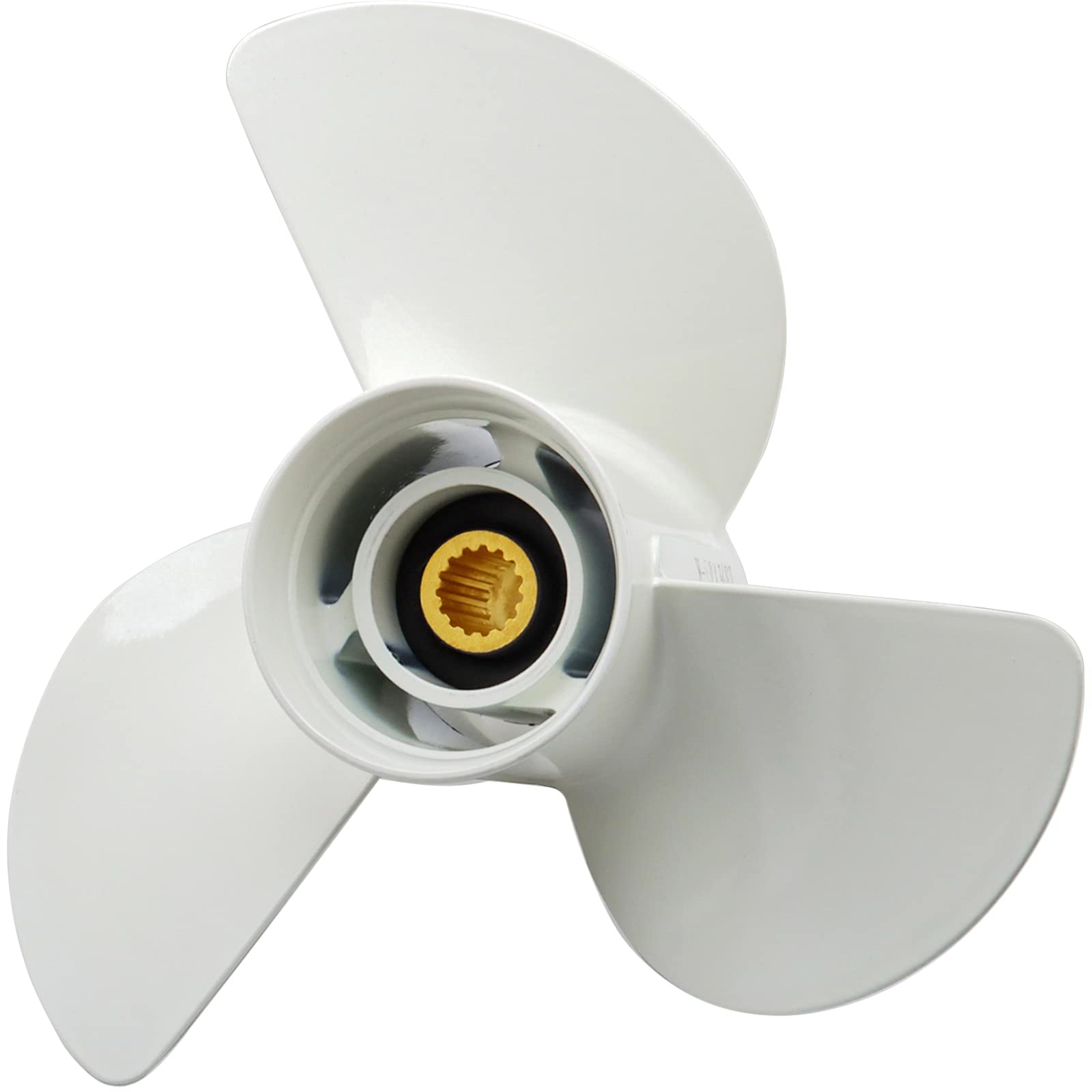 Yamaha Outboard Propeller 15 Tooth RH 3-Blade White - Compatible with 60HP 70HP 75HP 80HP 85HP 90HP 115HP 130HP Engines - Perfect for Boating, Fishing & Water Sports