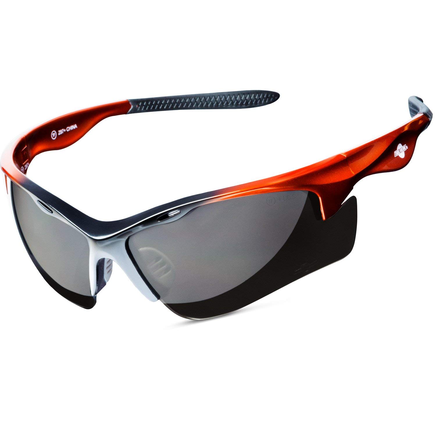 ToolFreak Polarized Rebel Safety Glasses - ANSI Z87.1-2015 Certified, U6 UV Protection - Dark Smoke Tinted Lens for Outdoor Work, Cycling & Driving - Anti-Fog, Secure Fit & Distortion-Free Vision - Includes Hard Case, Microfiber Cloth & Adjustable Neck Cord