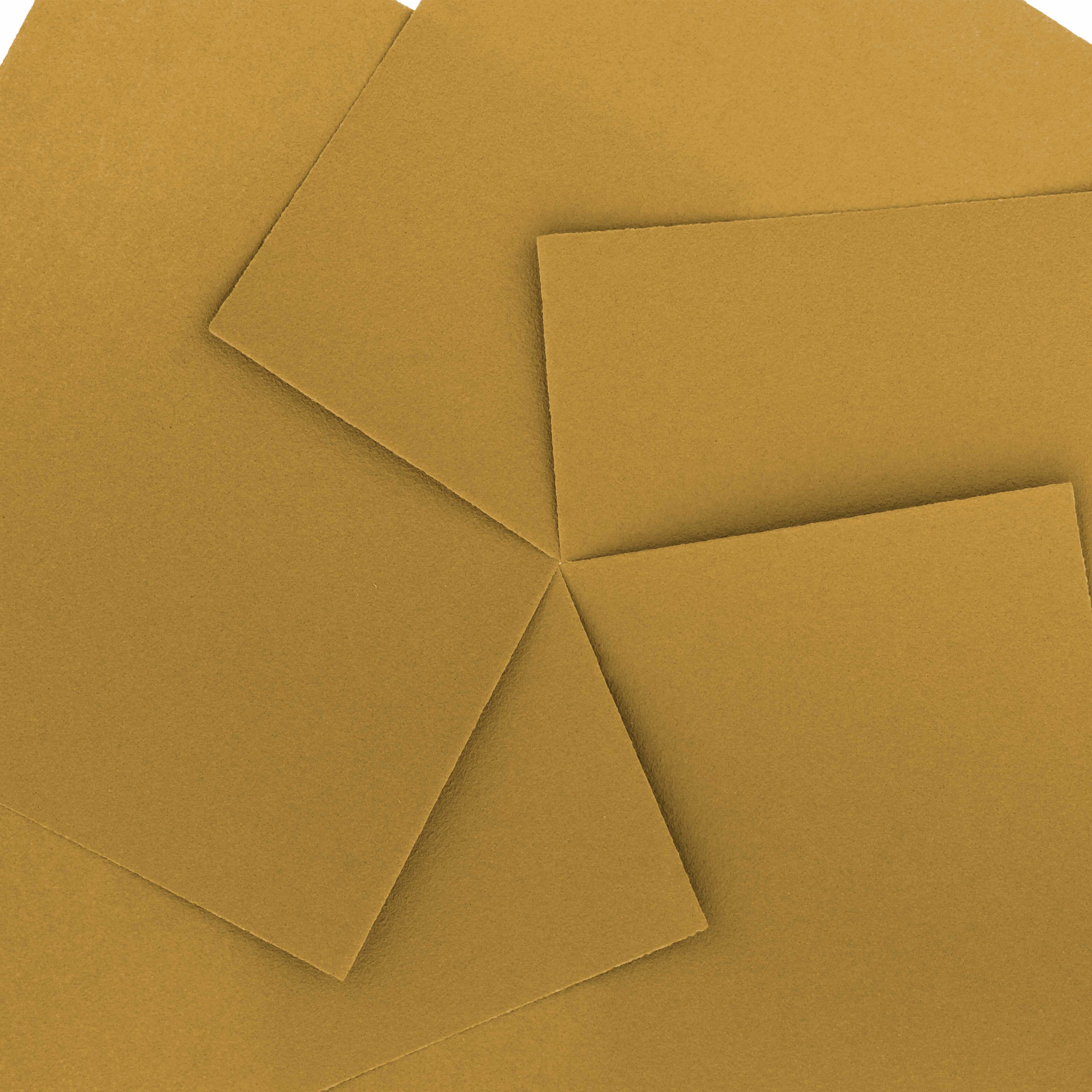 180 Grit Gold Sandpaper - 1/4 Sheet Plain Backing (5.5