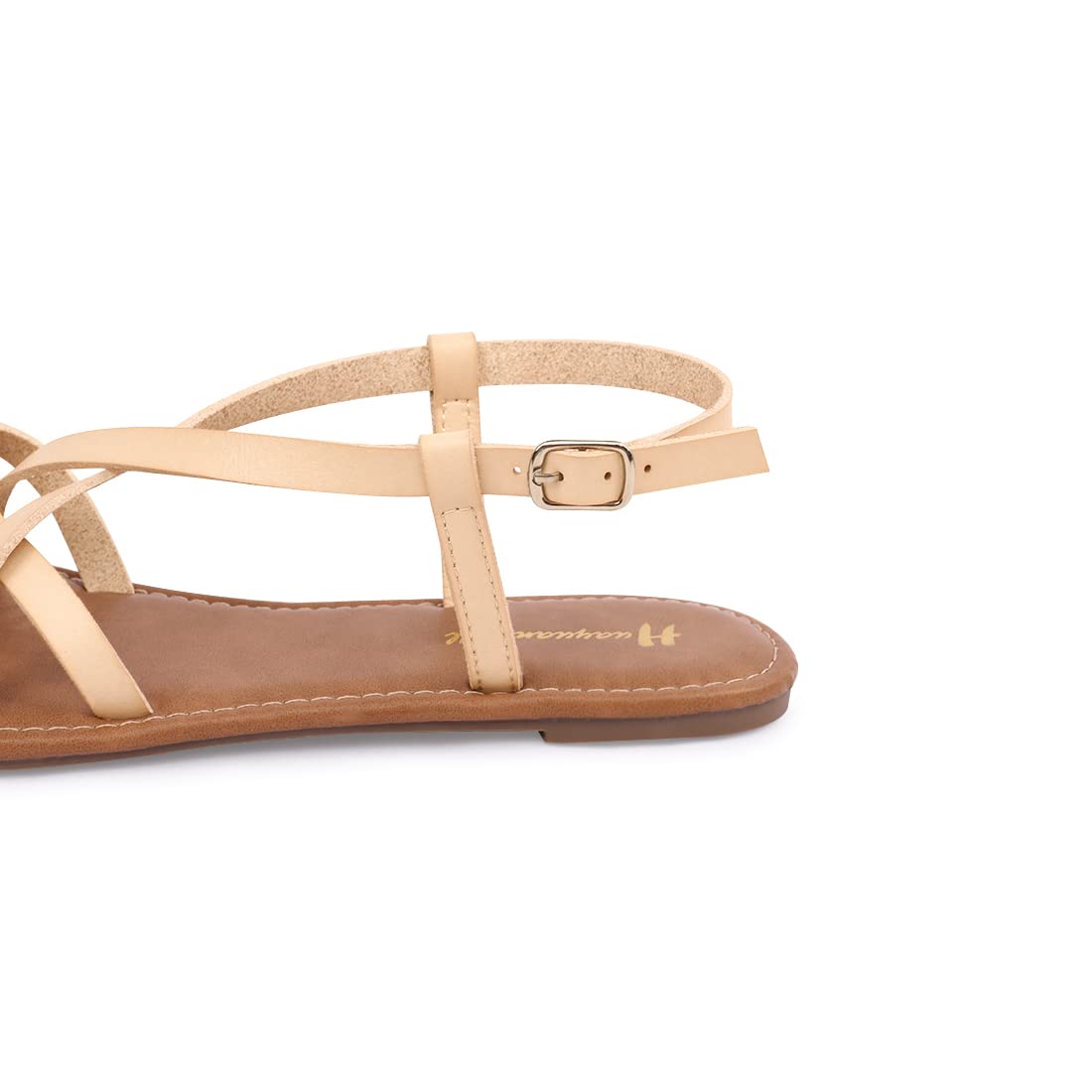 Women's Gladiator Flat Sandals - Strappy Fisherman Sandals with Ankle Strap | Comfortable Summer Beach Walking Shoes for Women | Perfect for Vacation, Outdoors, and Casual Wear
