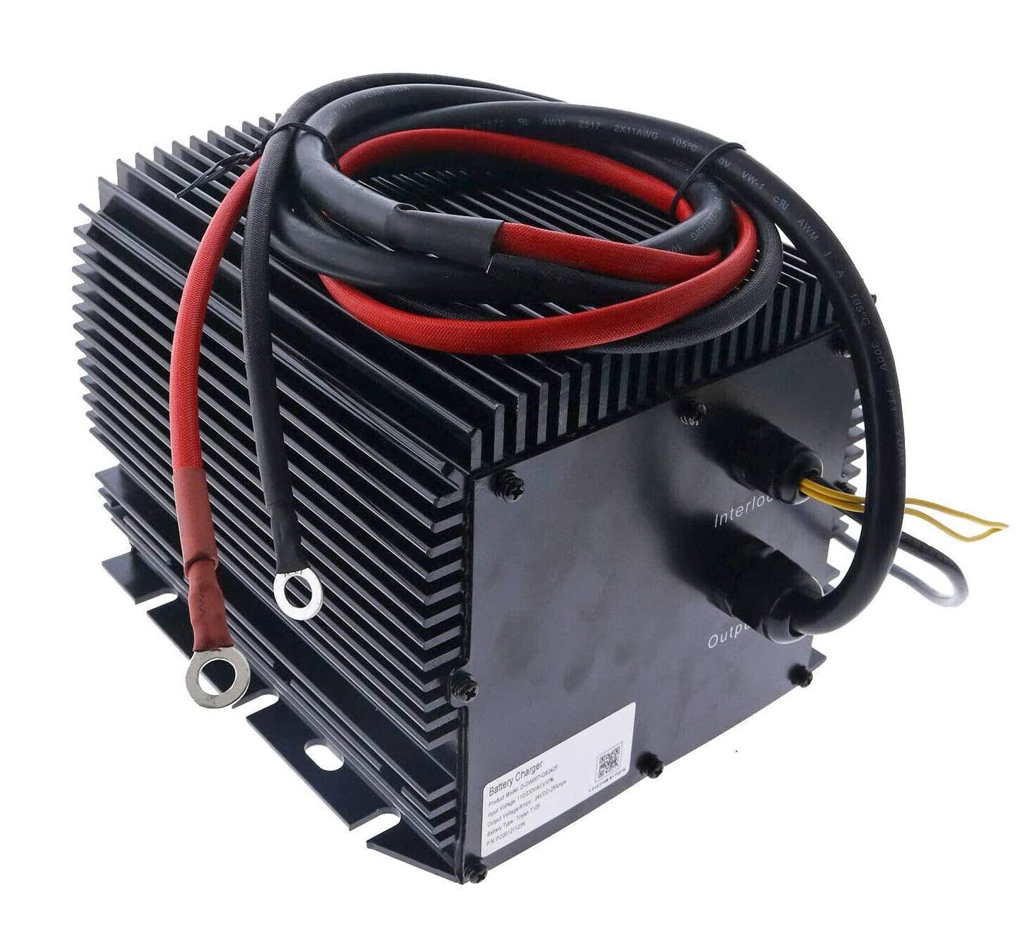 **JEENDA 24V 25A Battery Charger for Genie, Skyjack, JLG Scissor Lifts - Compatible with Models HB600, 063944-011, 503097-000 & More - Perfect for Construction & Warehouse Equipment Maintenance**