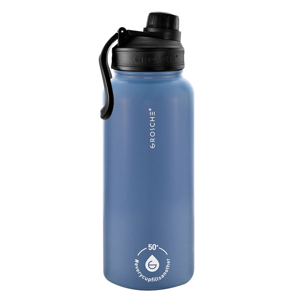 GROSCHE Chicago Stainless Steel Tea Infuser Tumbler - 20oz Insulated Travel Mug for Hot & Cold Beverages - Perfect for Office, Gym, and Outdoor Adventures