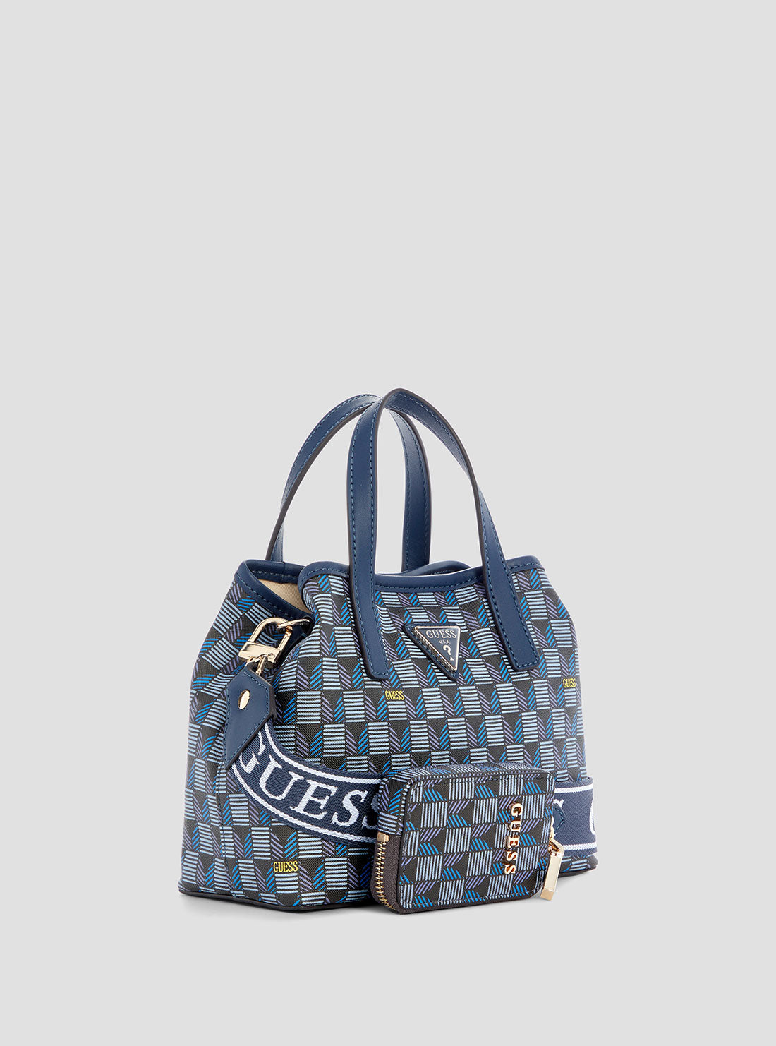 Blue Logo G Wave Mini Tote Bag - Stylish Small Shoulder Purse for Women | Perfect for Work, Travel & Everyday Use