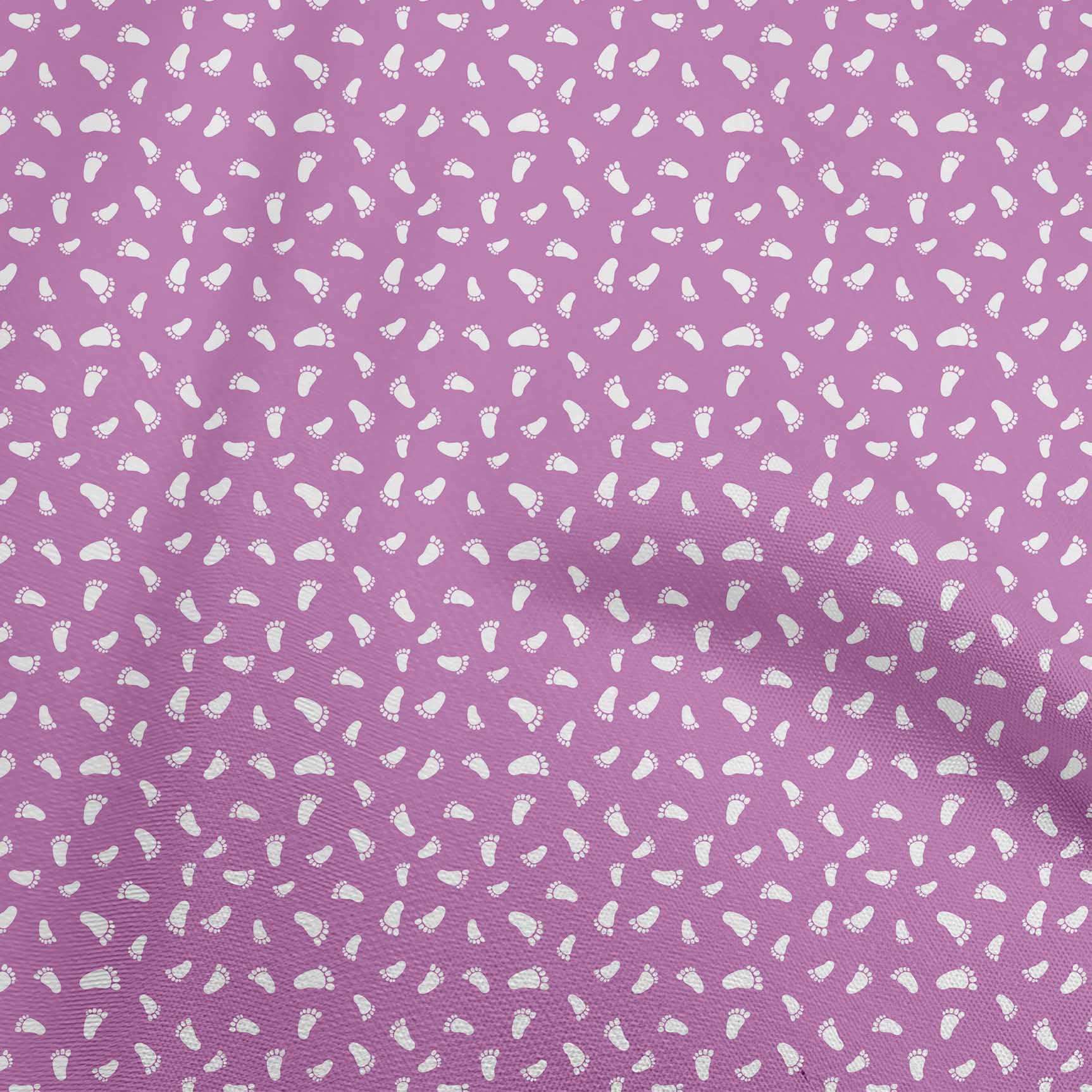 oneOone Georgette Viscose Purple Fabric for Kids - 42 Inch Wide Printed DIY Sewing Material by The Yard | Perfect for Children's Clothing, Dresses, and Craft Projects