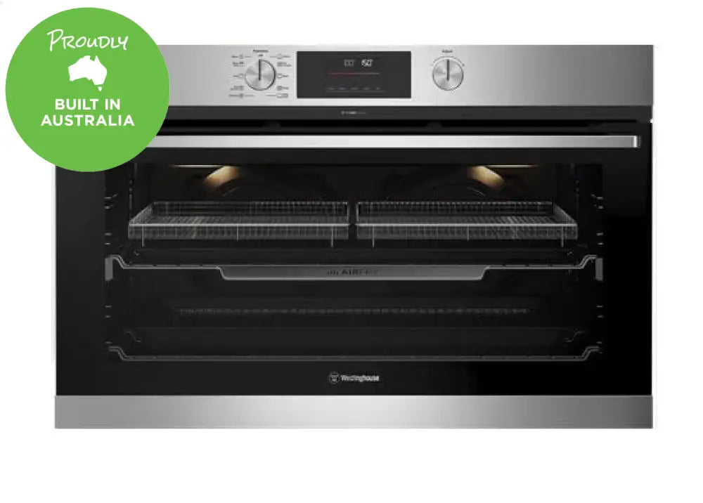 Westinghouse WVEP9716SD 90cm Multi-Function 10 Pyrolytic Oven with AirFry - Stainless Steel Built-in Electric Oven for Baking, Roasting & Air Frying - Perfect for Home Kitchens & Professional Chefs
