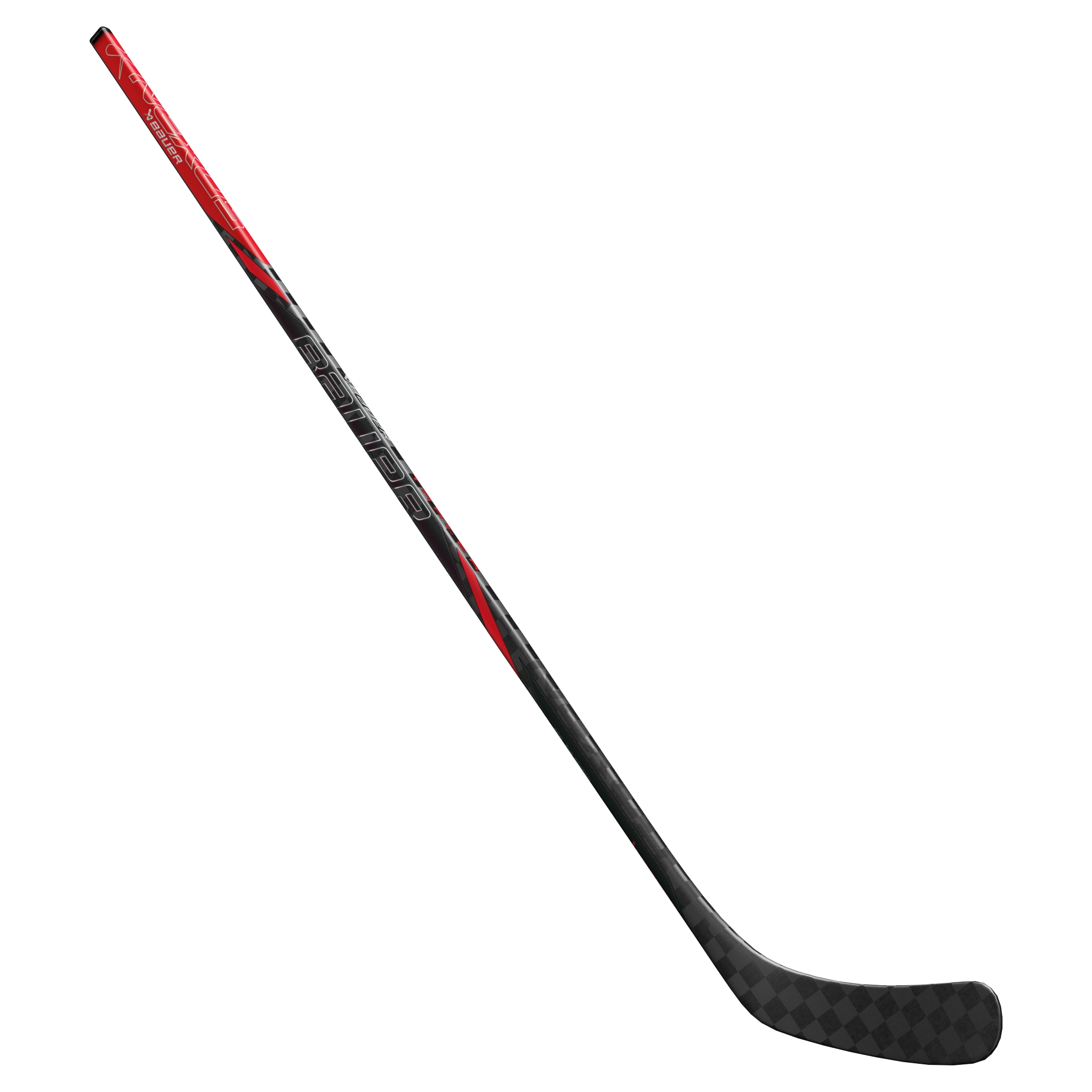 Bauer Nexus Tracer Grip One Piece Hockey Stick - Senior (Red) | High-Performance Ice Hockey Stick for Competitive Players & Training