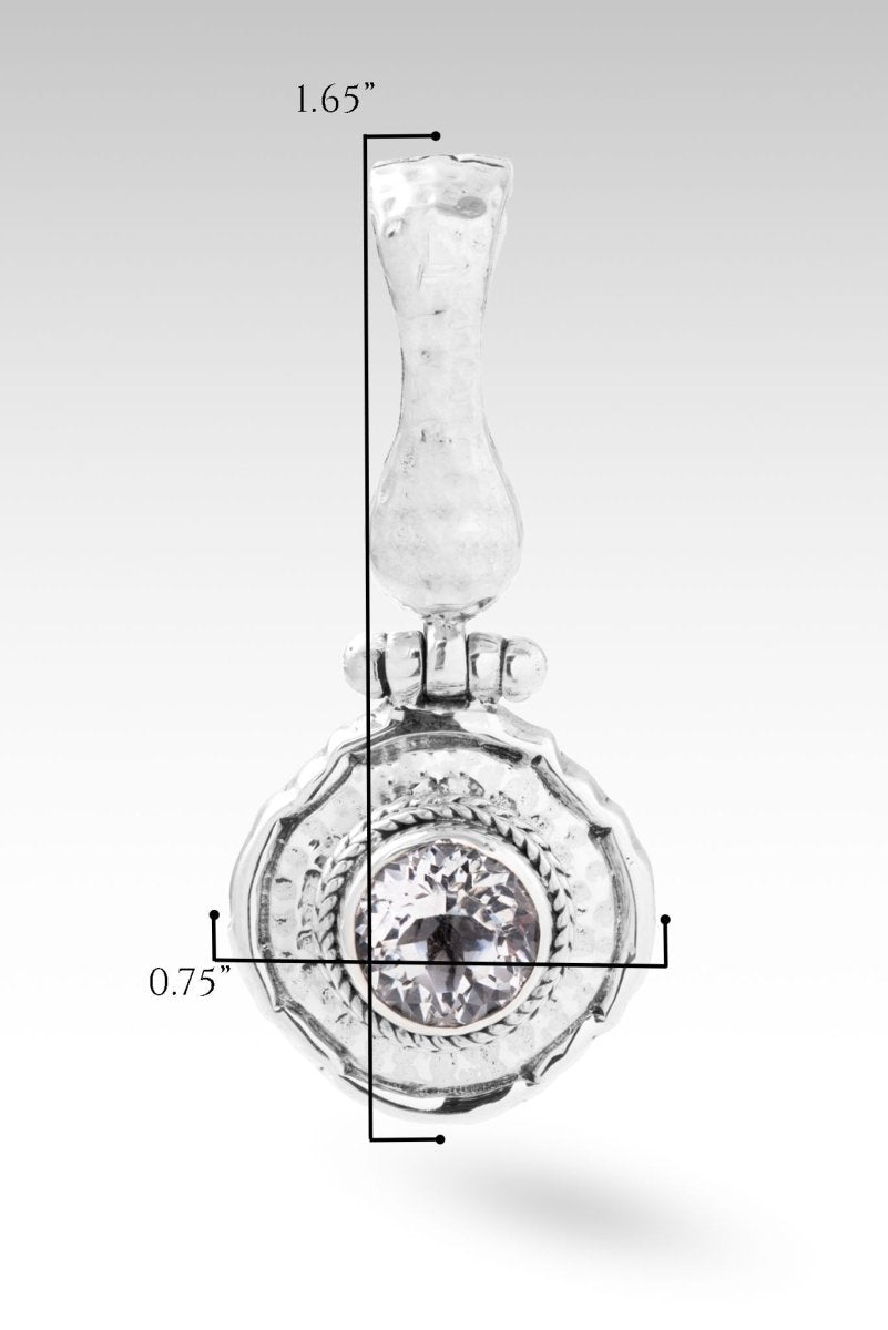 White Quartz Countless Blessings Pendant - Elegant Crystal Necklace for Women, Spiritual Jewelry Gift for Birthday, Christmas & Special Occasions