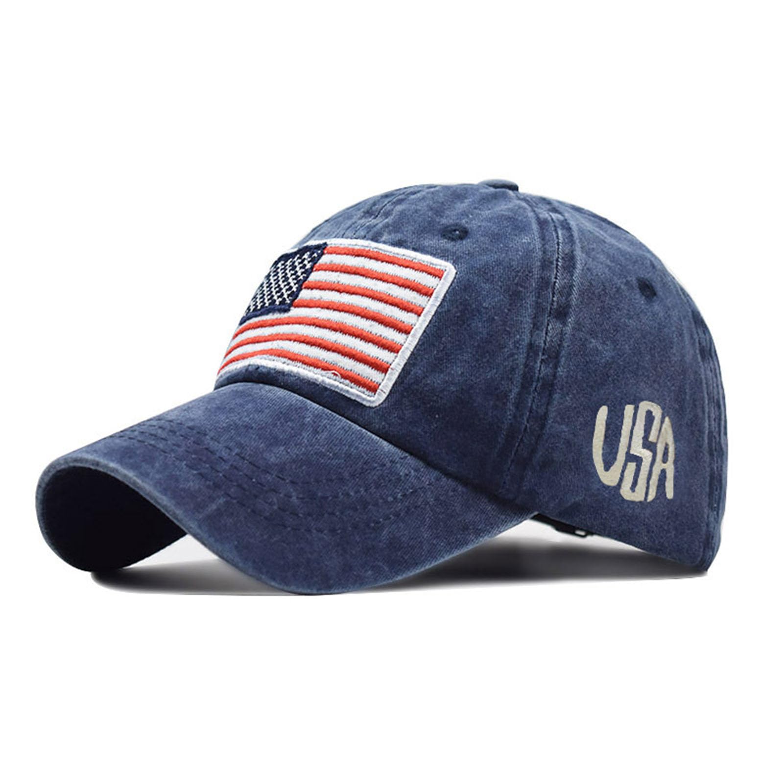 Vintage Baseball Cap for Men & Women - USA Embroidery Fashion Trucker Hat - Cute & Stylish Ball Caps for Outdoor, Sports & Casual Wear