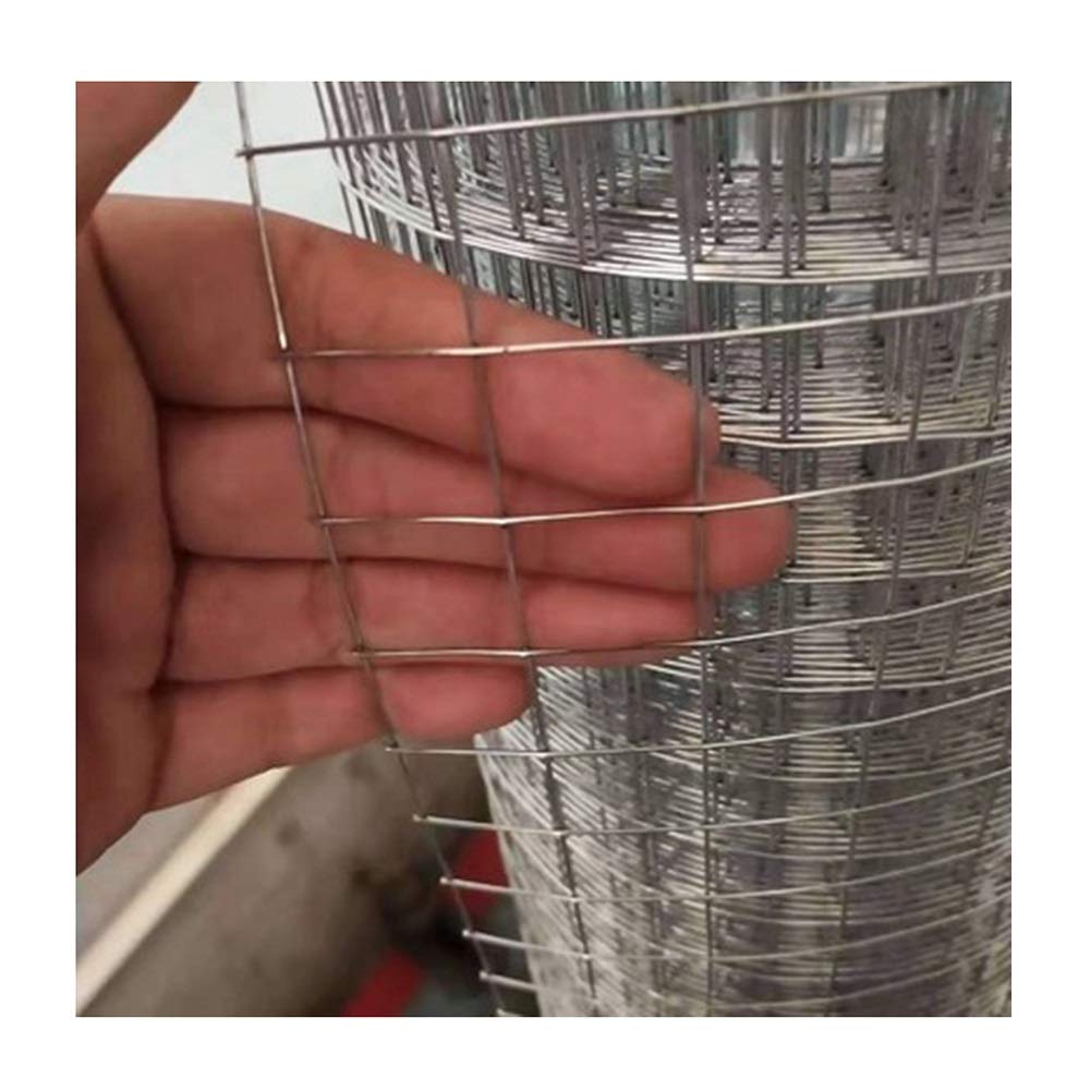 Hot-Dipped Galvanized Welded Wire Mesh Roll - 1.5x15m Silver Garden Fence, Pet Cage & Chicken Coop Barrier - Heavy Duty Hardware Cloth with Pliers for Patio, Farm & DIY Projects | Durable Outdoor Protection for Animals & Plants