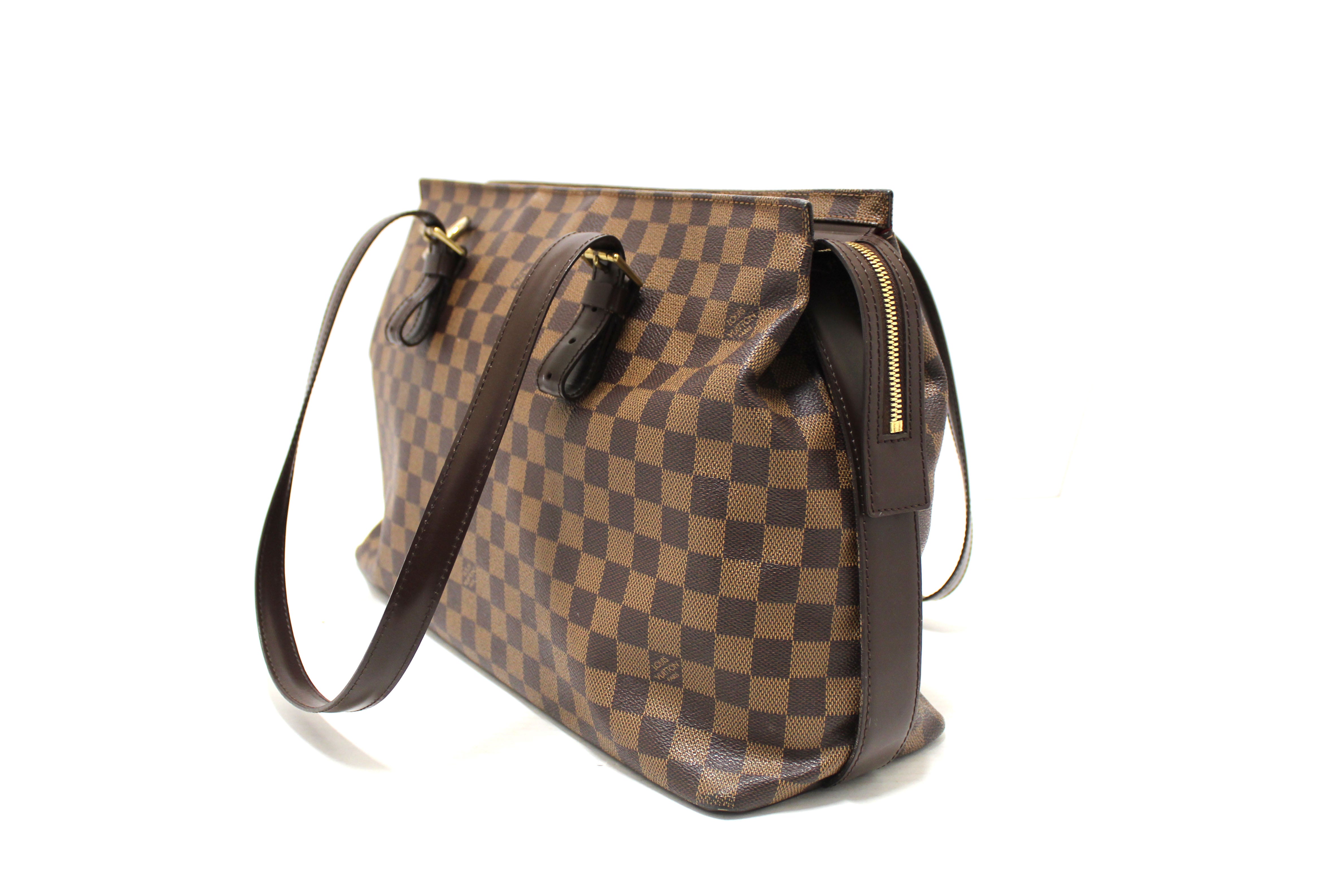 Authentic Louis Vuitton Damier Ebene Chelsea Tote Shoulder Bag - Luxury Designer Handbag for Women, Perfect for Work, Travel & Everyday Use