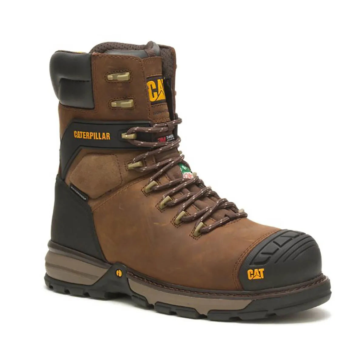 CAT Men's Excavator Superlite 8 Carbon Composite Toe 8 CSA Work Boot - Lightweight Safety Shoes for Construction, Warehouse & Industrial Work (Model P725163)