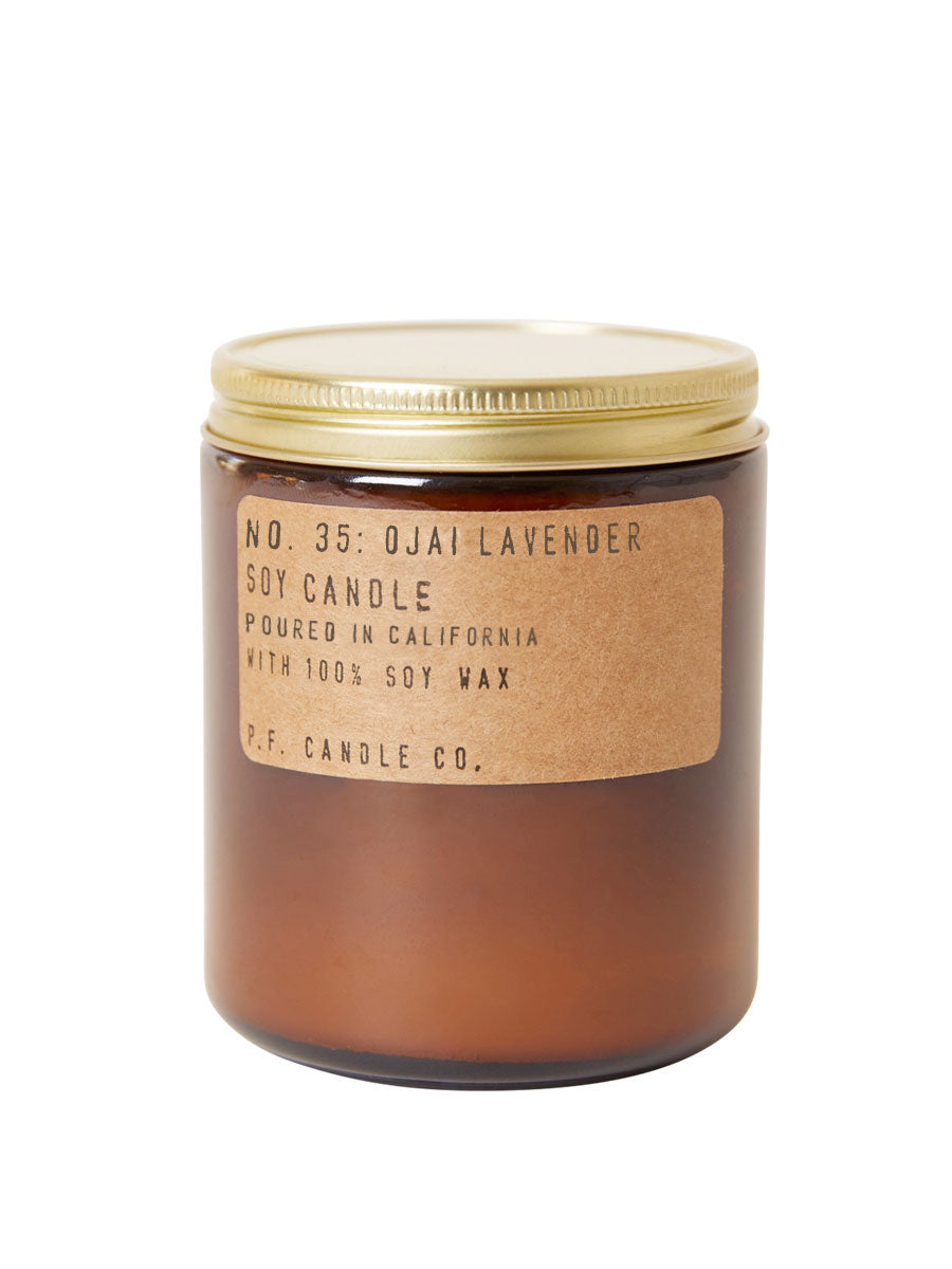 P.F. Candle Co 7.2oz Soy Candle - Ojai Lavender Scent | Natural Soy Wax, Long-Lasting Fragrance | Perfect for Relaxation, Meditation & Home Decor