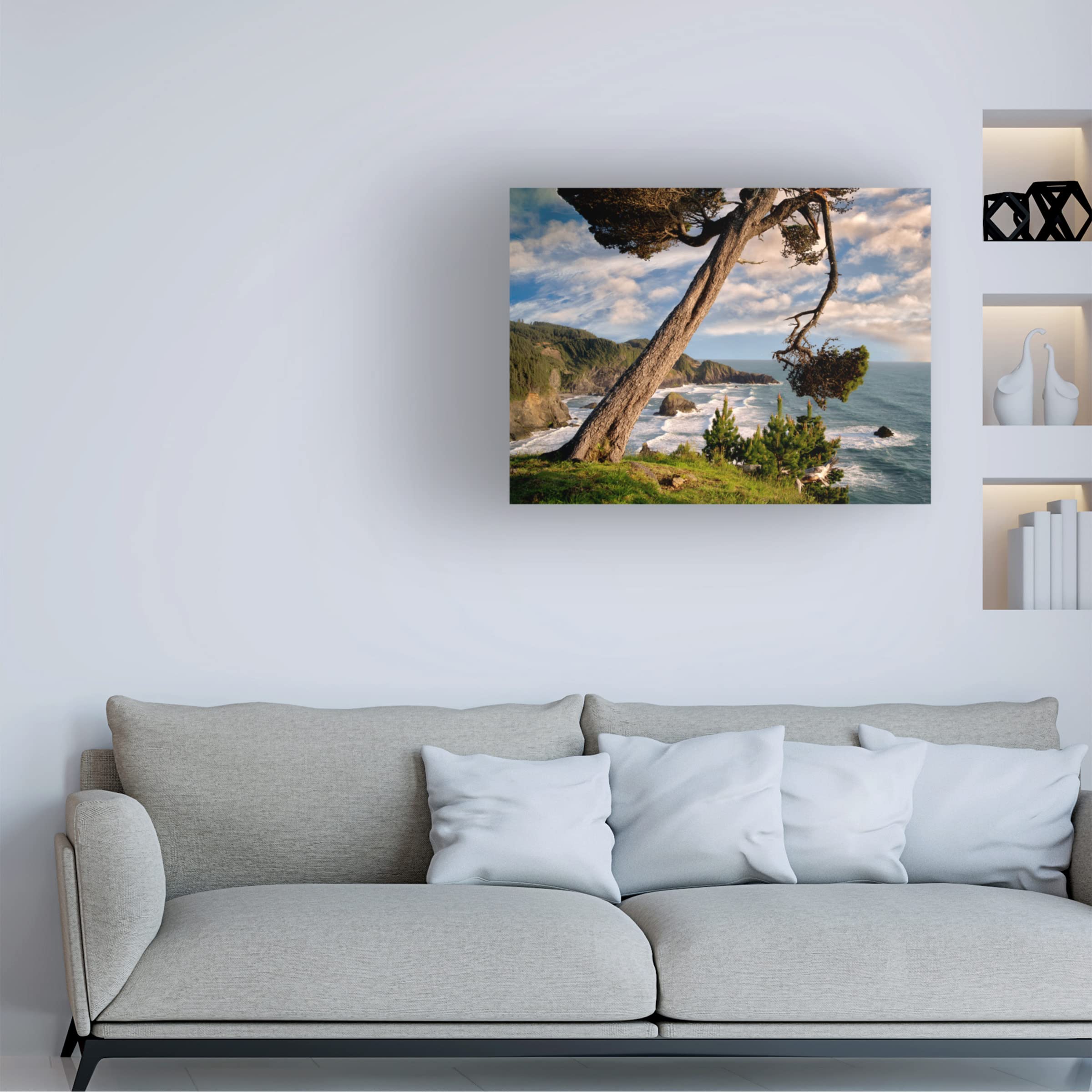 Dennis Frates 'Sea Grass 7' Canvas Wall Art Print - Coastal Beach Decor for Living Room, Bedroom & Office - Trademark Fine Art Collection