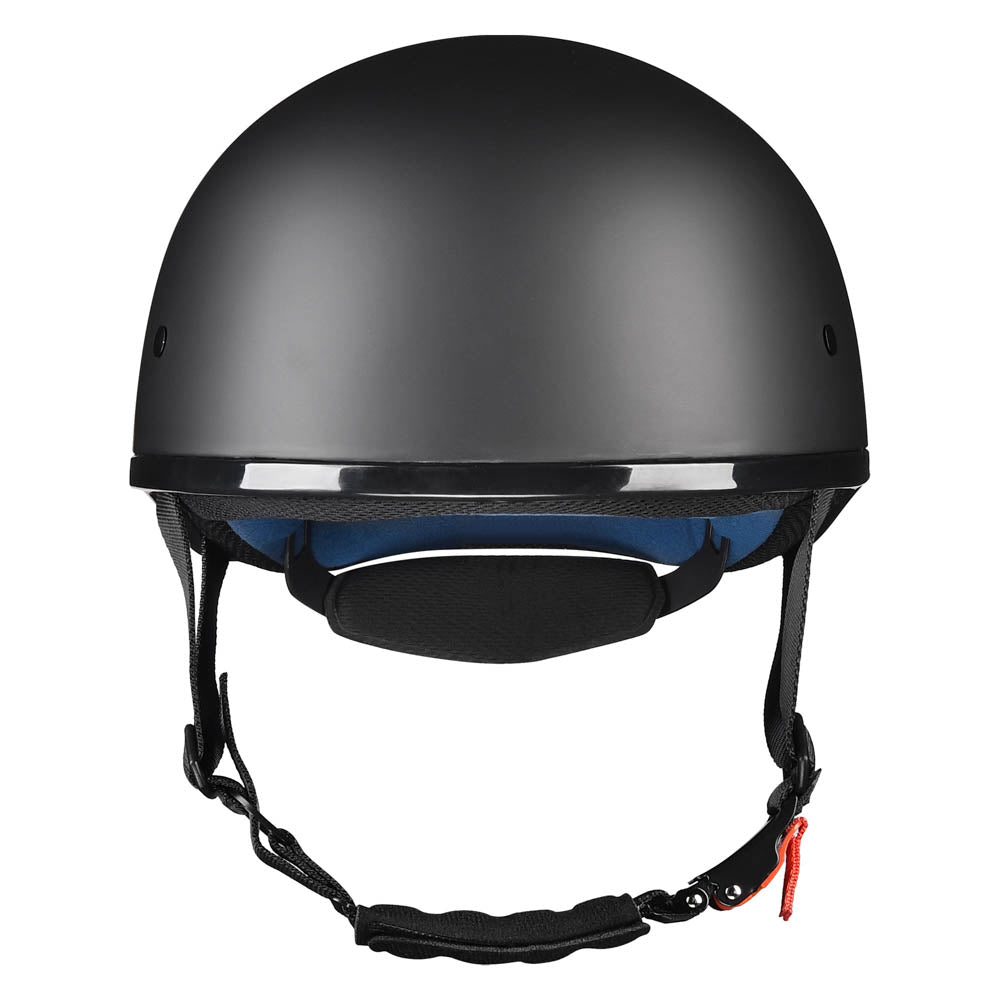 TheLAShop DOT Approved RUN C Half Helmet - Lightweight Motorcycle Helmet for Men & Women (Matt Black) - Sizes S/M/L/XL - Perfect for Cruiser, Scooter & Urban Riding