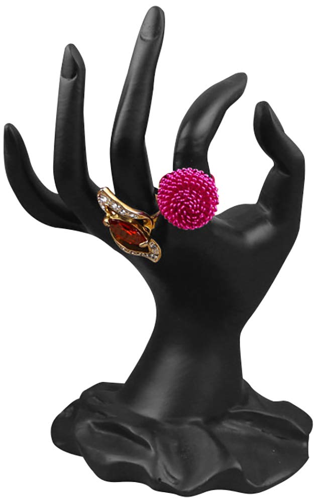 ChezMax Jewelry Display Hand Ring Holder - Elegant Resin Mannequin Shaped Bracelet & Necklace Stand for Home Organization | Perfect for Jewelry Store Displays, Bedroom Vanity Decor, and Gift Packaging Presentation