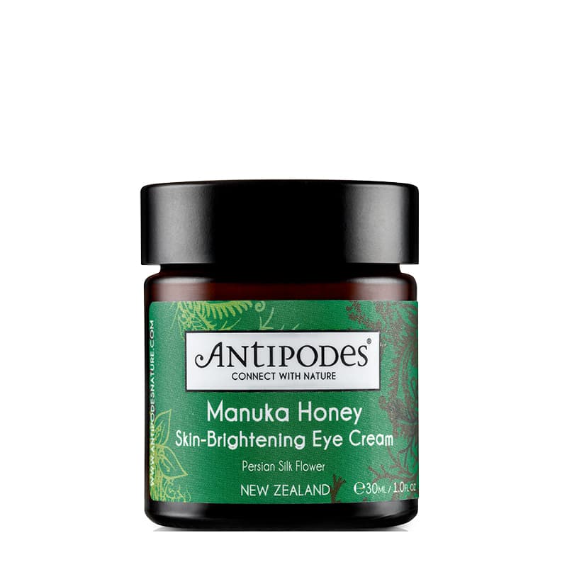 Antipodes Manuka Honey Eye Cream for Brightening & Dark Circles - Organic Skincare for Puffy Eyes & Fine Lines - Perfect for Night & Day Use