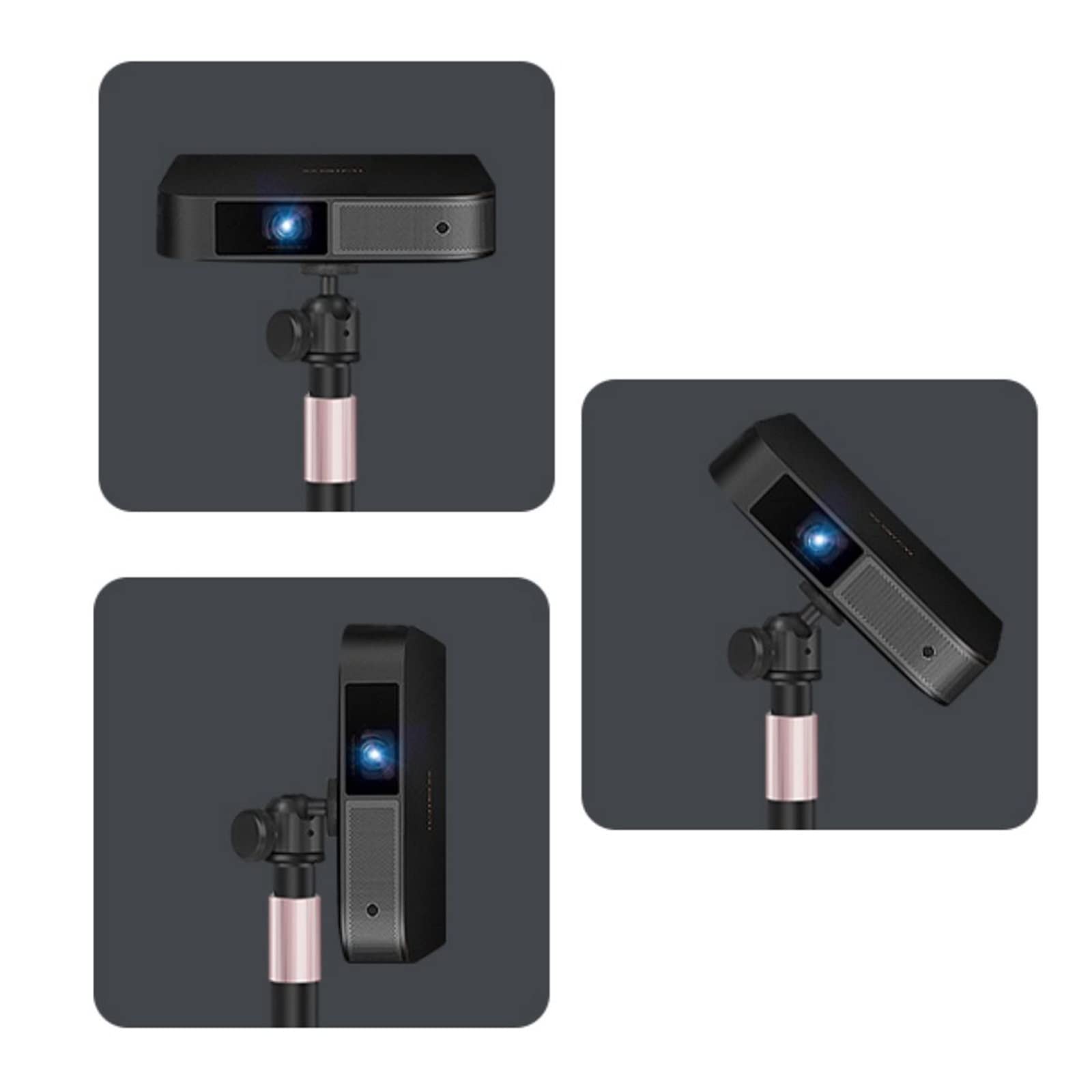 Universal Projector Stand with 360° Rotation - Heavy-Duty Desktop & Floor Mount for Home Theater, Office, and Classroom - Thickened Base Supports Up to 3kg (20cm Height) - Perfect for Bedside, Living Room, and Conference Room Projector Setup
