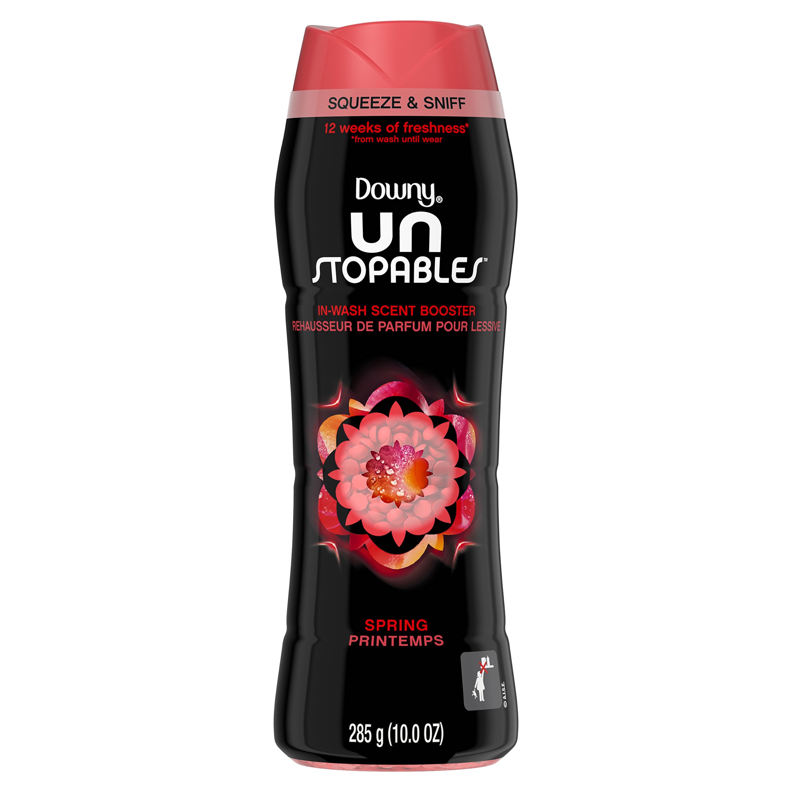 Downy Unstopables In-Wash Scent Booster Beads, Spring Fresh Scent, 10 oz - Long Lasting Fragrance for Laundry, Clothes & Linens | Perfect for Everyday Wear, Gym Clothes & Bedding Refresh