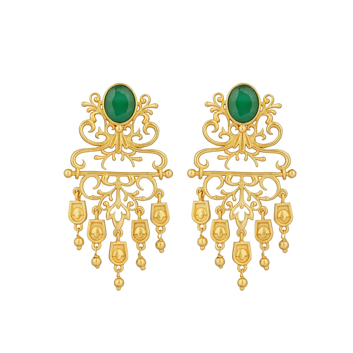 Majestic Charm Filigree Earrings - Elegant Vintage Dangle Earrings for Women | Perfect for Weddings, Parties & Special Occasions
