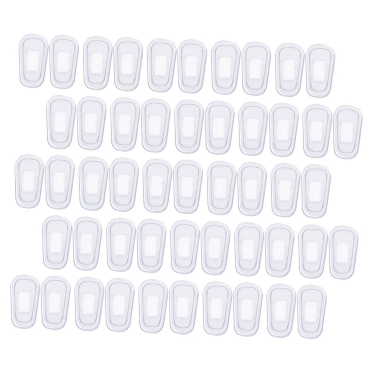 Lurrose 25 Pairs Silicone Nose Pads for Glasses - Comfortable Eyewear Nose Pad Replacement Accessories - Perfect for Reading, Computer Work and Everyday Use
