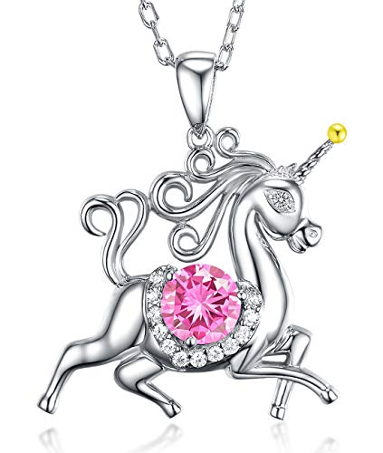 I October Birthstone Pink Tourmaline Necklace