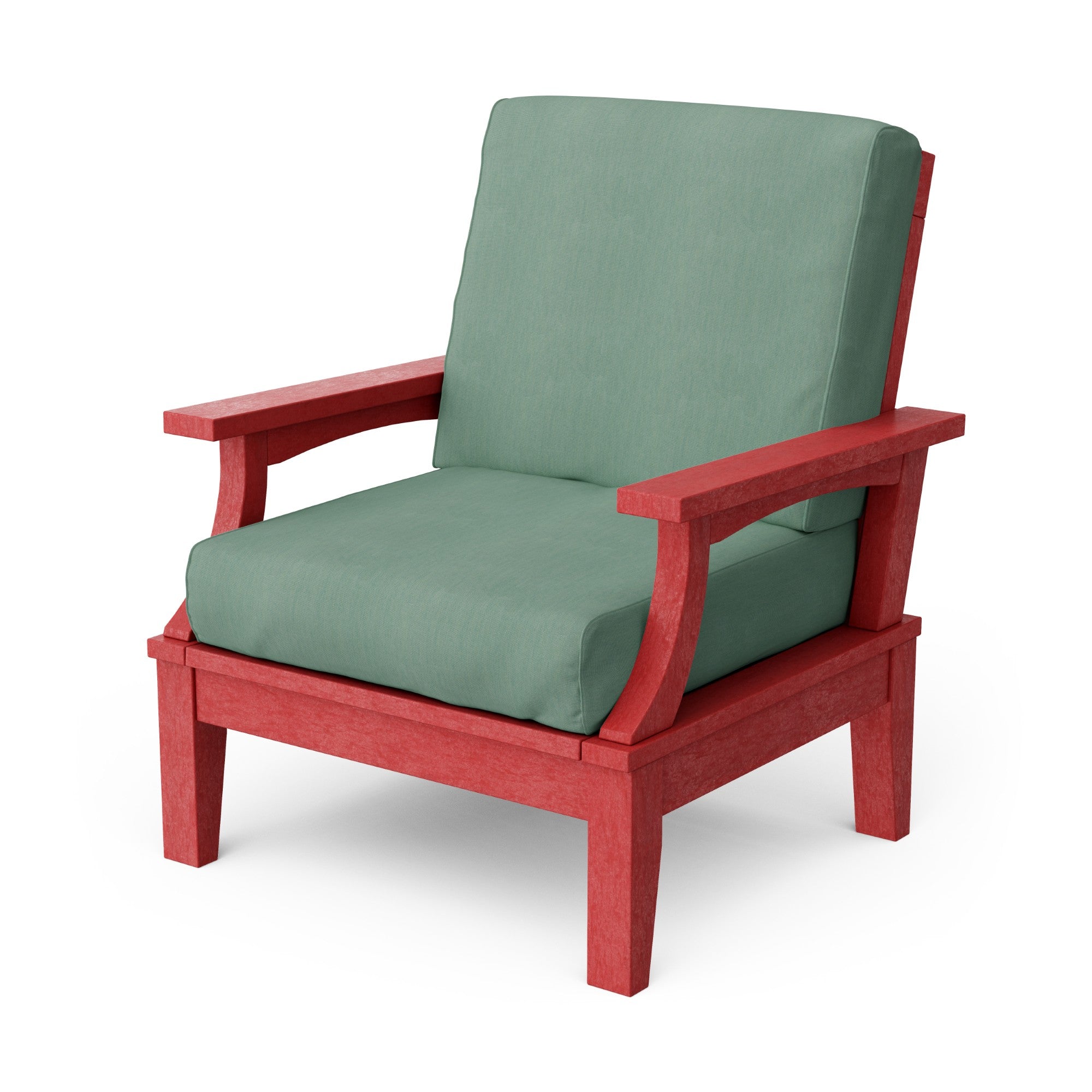 Heritage Deep Seating Patio Chair with Weather-Resistant Cushions - Outdoor Lounge Furniture for Garden, Poolside & Backyard Relaxation