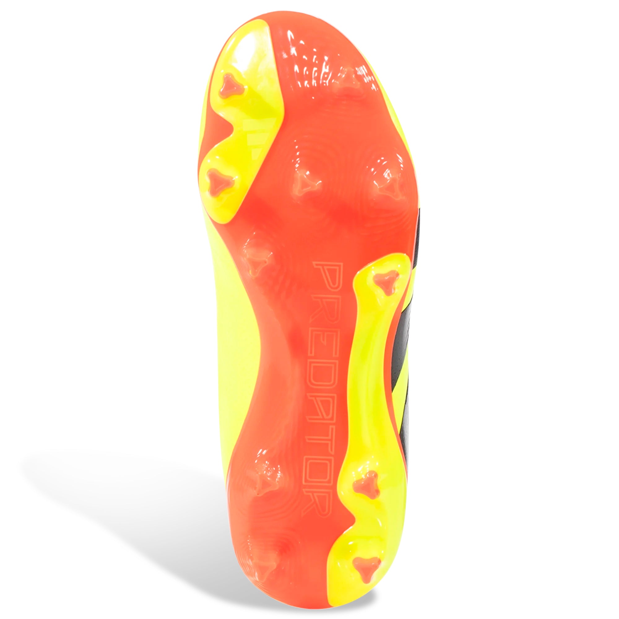 Adidas Jr. Predator League LL FG Soccer Cleats for Kids - Solar Yellow/Black/Solar Red - Firm Ground Football Shoes for Youth Players - Perfect for Training & Matches