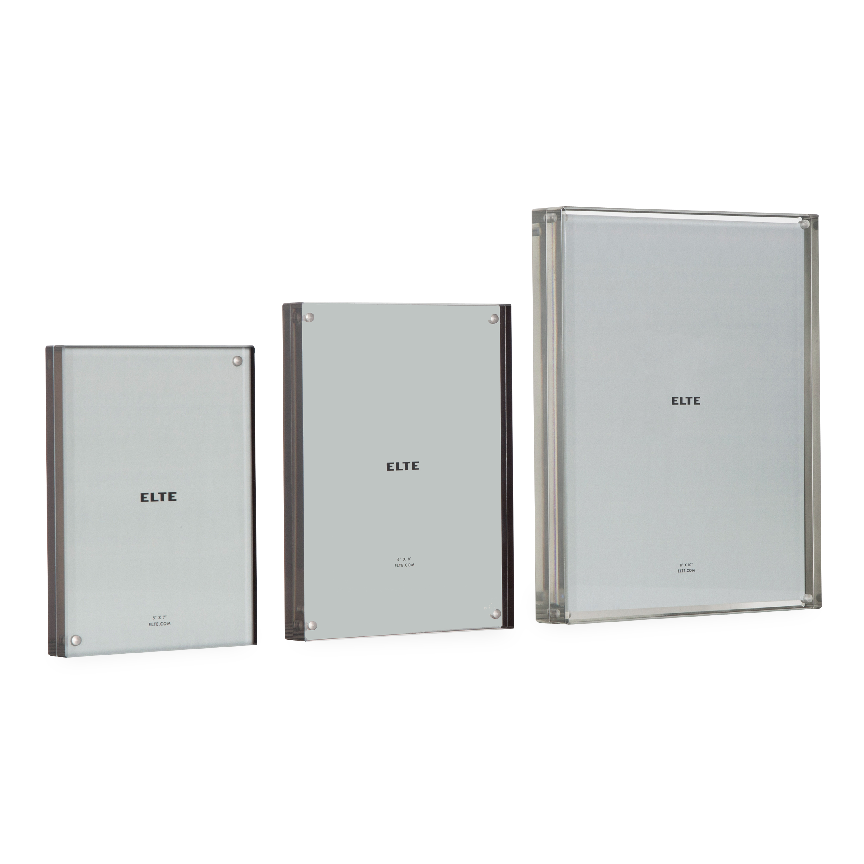 Premium Graphite Edge Magnetic Picture Frame - Perfect for Displaying Photos, Artwork, and Memories in Home, Office, or Gallery Decor