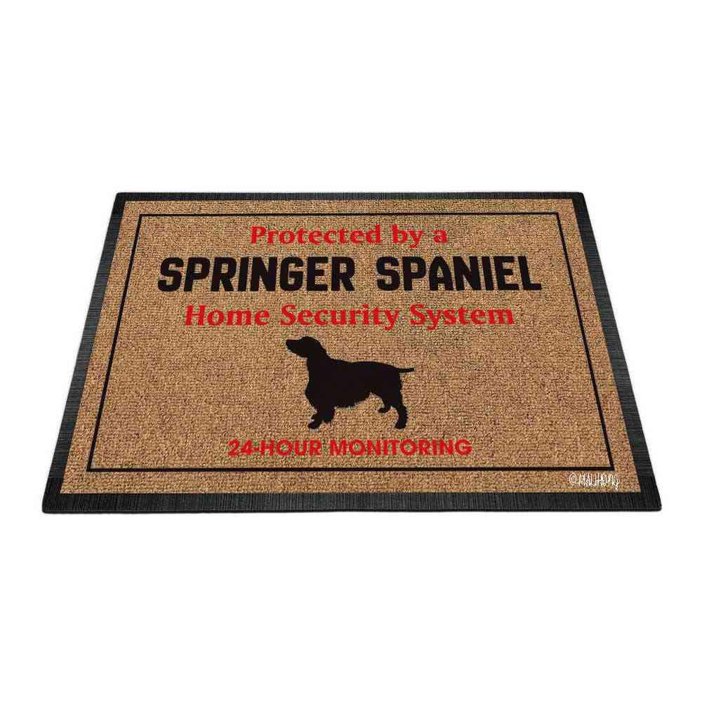 English Springer Spaniel Puppy Doormat - Cute Silhouette Dog Rug for Home Decor, Non-Slip Entry Mat 27.5