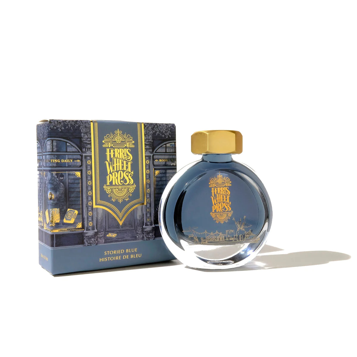 Ferris Wheel Press Storied Blue Fountain Pen Ink - Premium Calligraphy & Writing Ink for Journaling, Lettering, and Artistic Projects