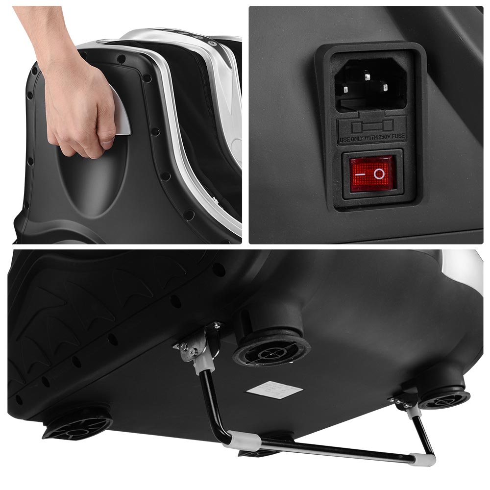 TheLAShop 3-in-1 Foot, Leg & Calf Massager with Heat Therapy - Kneading & Rolling for Ankle Pain Relief - Perfect for Home Relaxation & Post-Workout Recovery