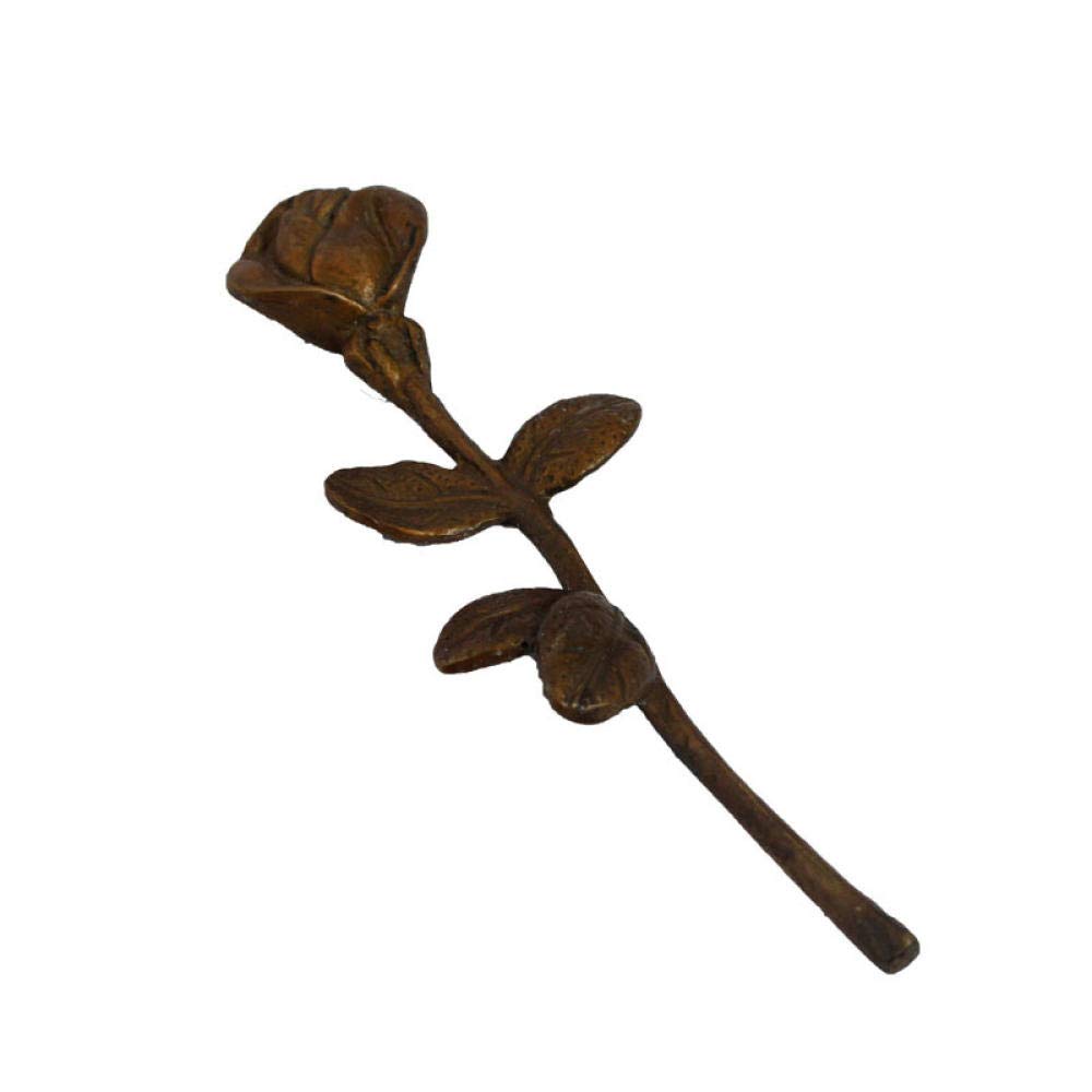 Handmade Resin Rose Sculpture - Elegant Metal Flower Craft for Home Decor, Perfect for Living Room, Study & Office Desk Accessories | Unique Gift Idea for Housewarming, Wedding & Anniversary