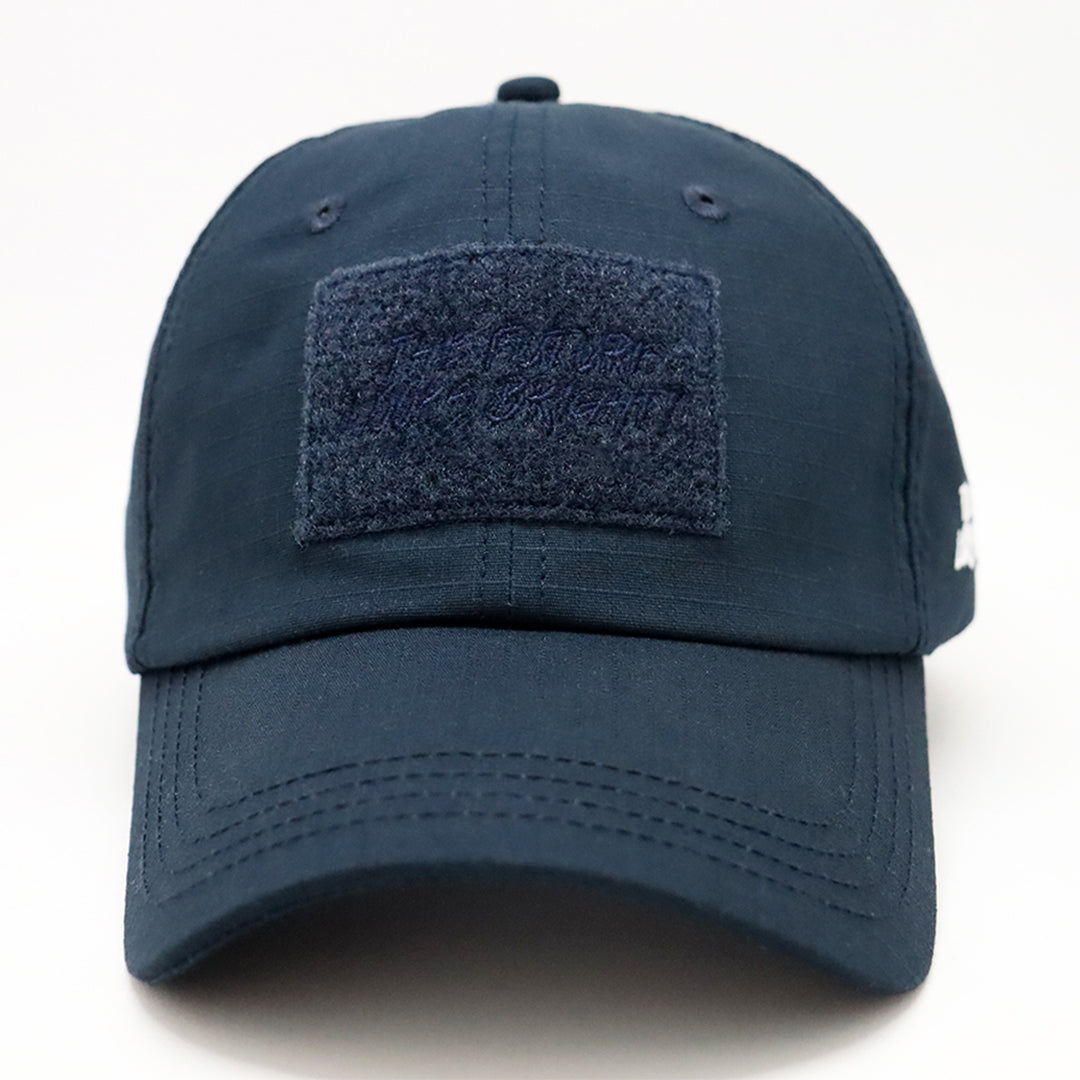 Future Looks Bright Navy Patch Snapback Hat - Trendy Baseball Cap for Men & Women - Perfect for Casual Wear, Sports, and Outdoor Activities