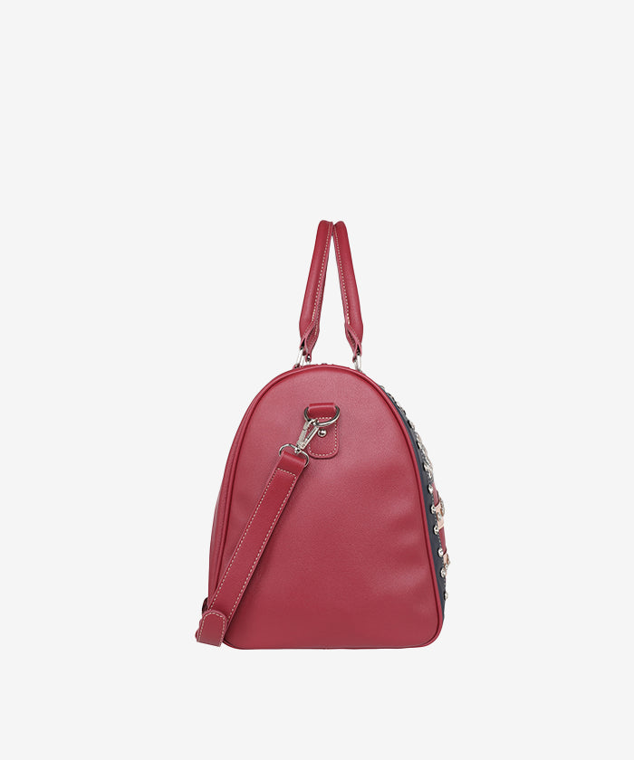Montana West American Pride Studded Weekender Bag - Stylish Travel Duffel for Women, Perfect for Weekend Getaways & Gym Essentials