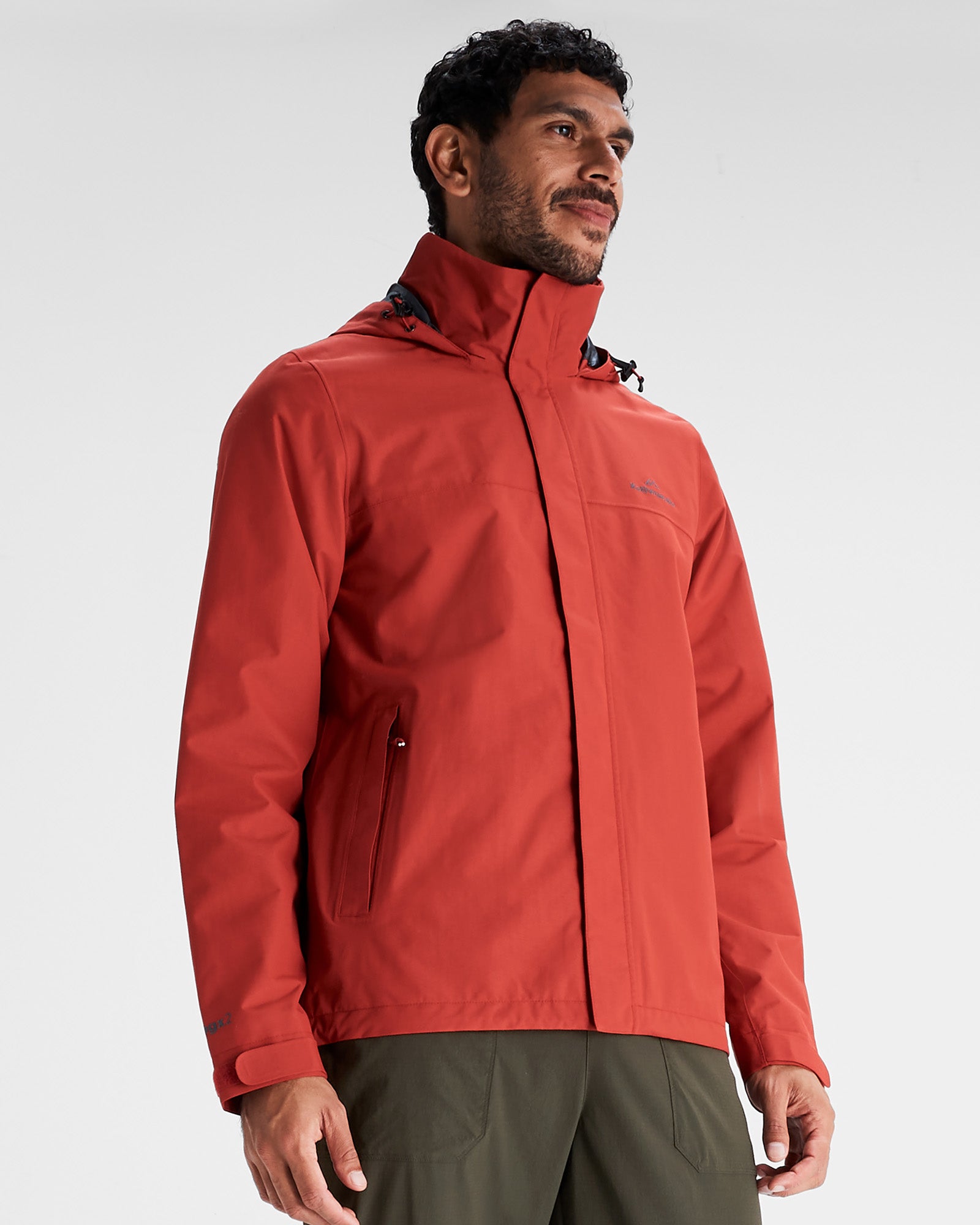 Men's Andulo 2-Layer Waterproof Rain Jacket - Spicy Chilli Pepper Red - Lightweight Windbreaker for Hiking, Camping & Outdoor Activities