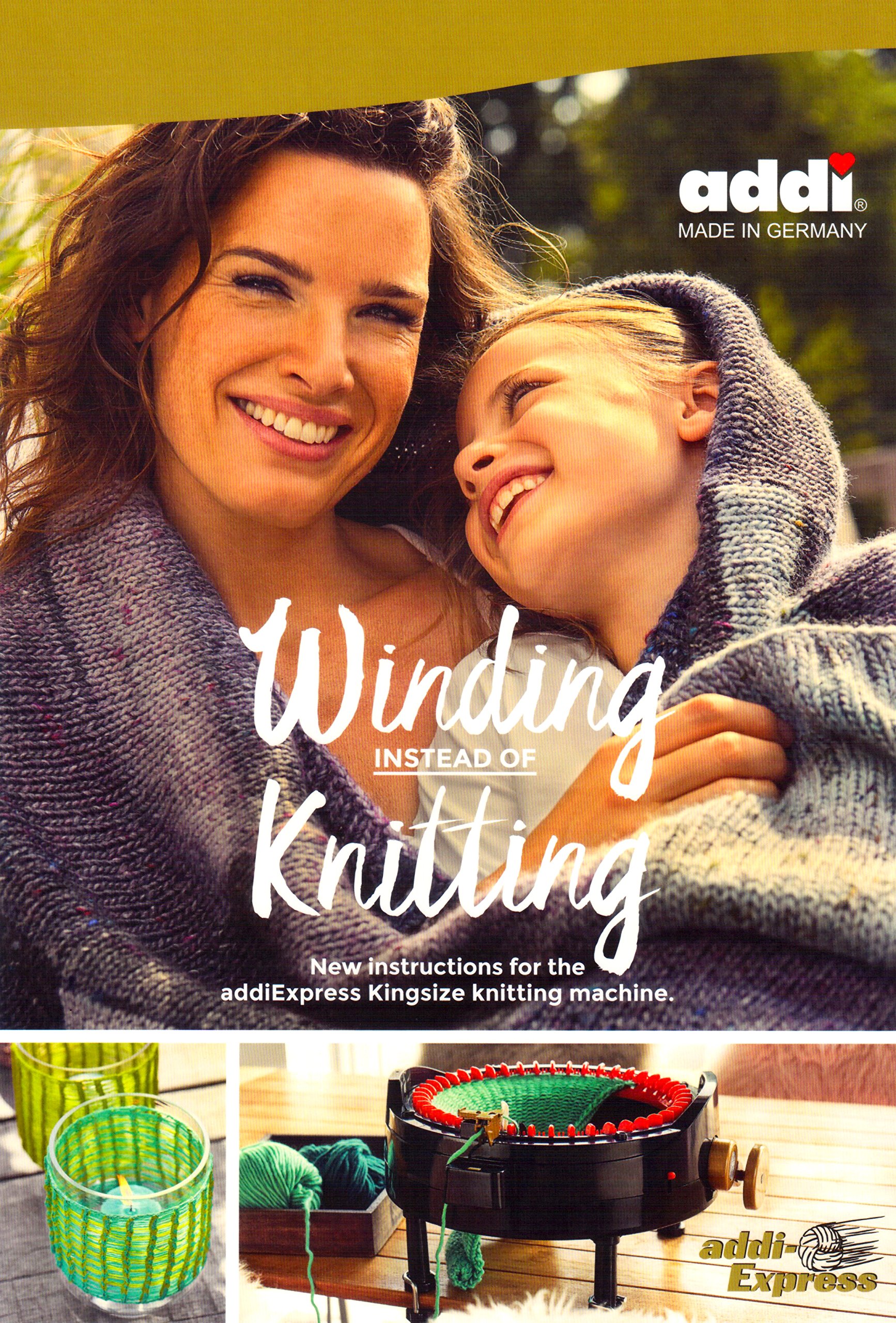 Addi Express Kingsize Knitting Machine - Easy Winding System Alternative to Hand Knitting | Perfect for Quick DIY Sweaters, Scarves & Home Decor Projects