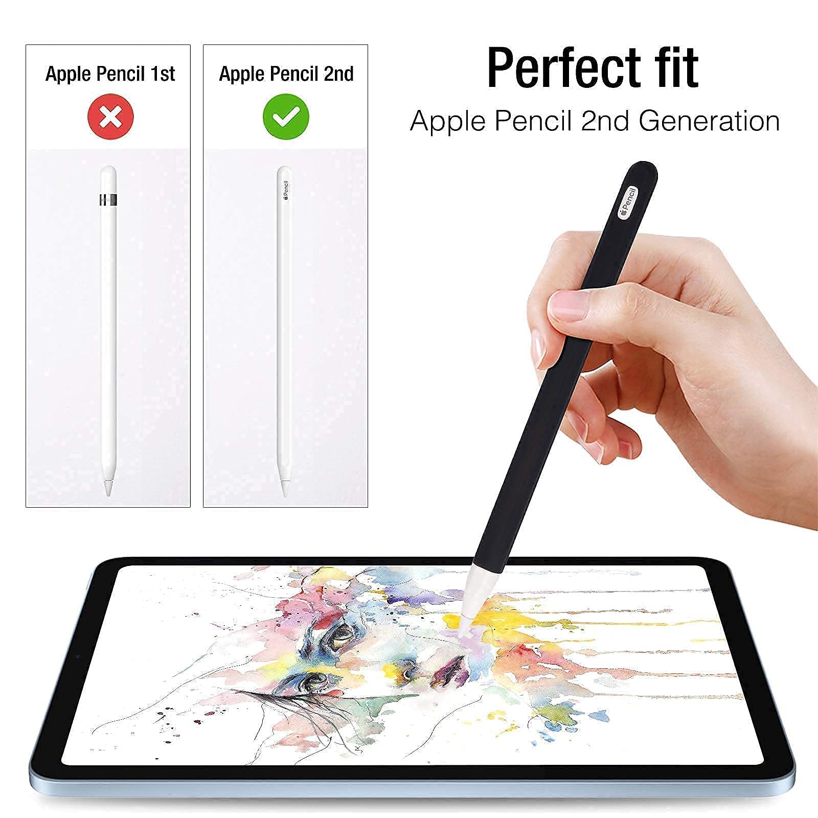 ProCase iPad Pro 11 Case (2020 & 2018 Models) - Slim Hard Shell with Soft Silicone Cover & Apple Pencil 2 Holder | Protective Case for Work, School & Travel