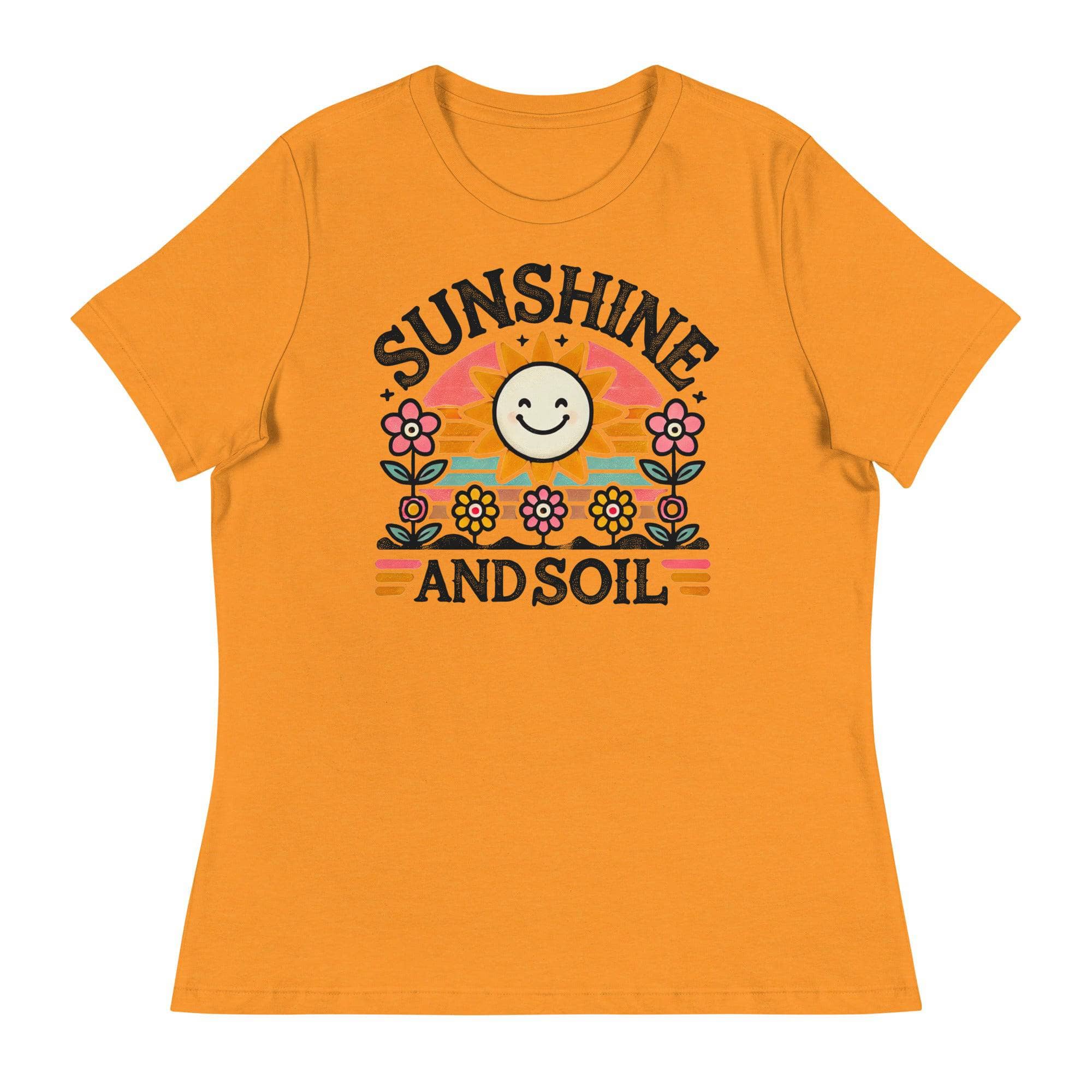 Sunshine and Soil Graphic T-Shirt - Comfortable Cotton Tee for Men & Women - Perfect for Outdoor Adventures, Gardening, and Casual Wear