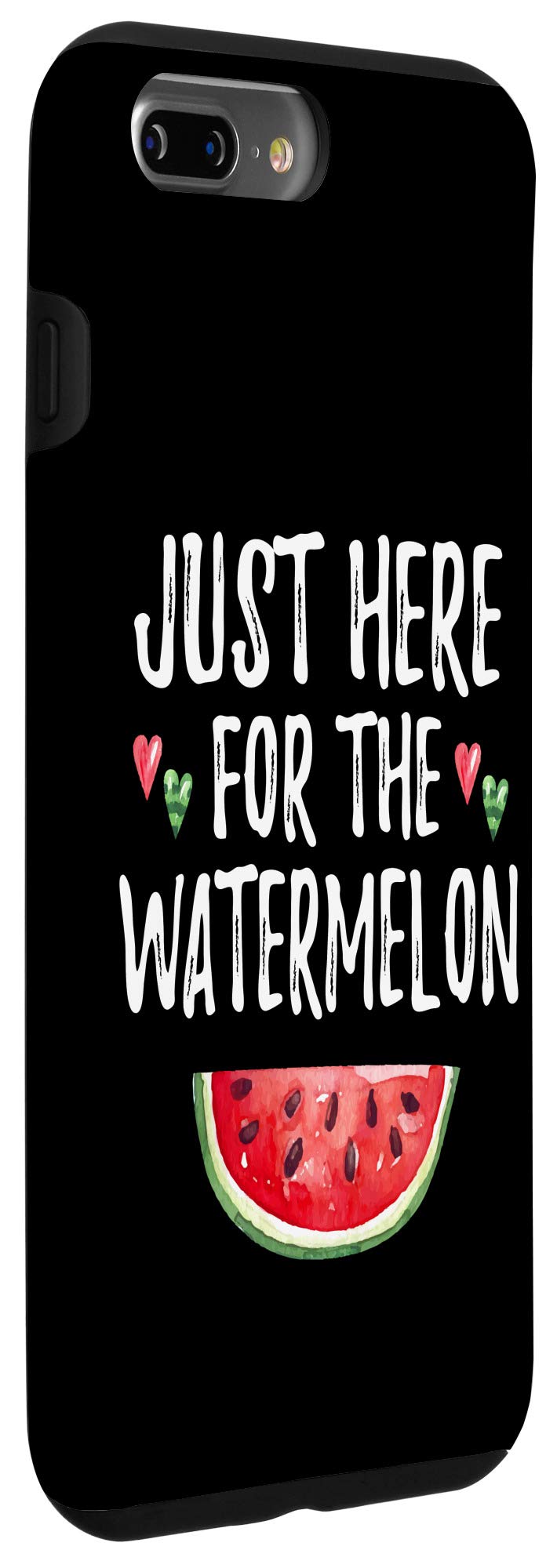 Funny Watermelon iPhone 7 Plus/8 Plus Case - Cute Fruit Lover Phone Cover for Summer Beach Vacation & Outdoor Activities