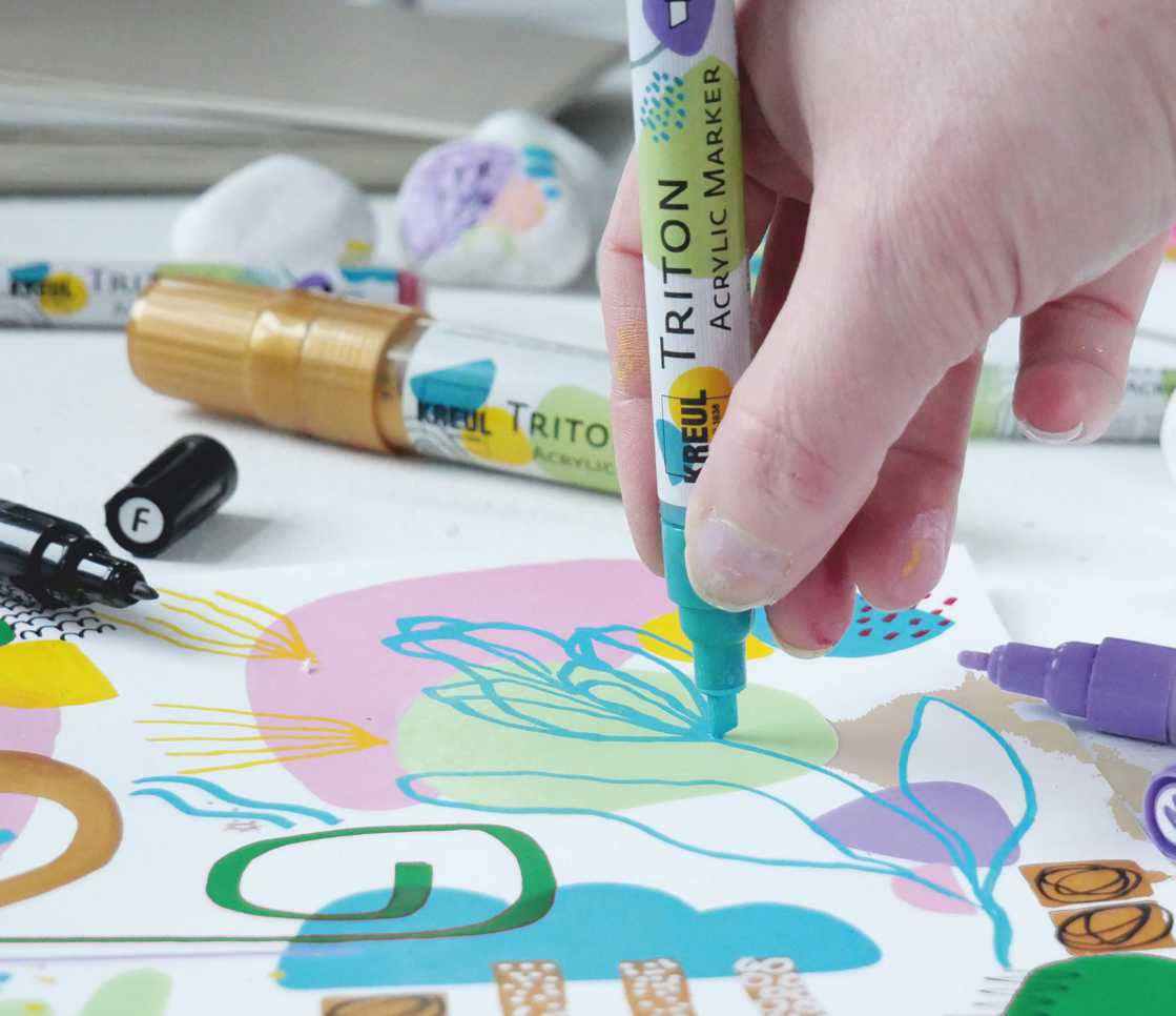 Solo Goya Triton Chisel Tip Acrylic Paint Marker - 15mm Lemon Yellow for Art, DIY Crafts & Sign Making