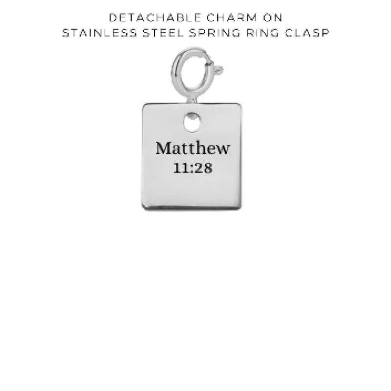 Personalized Engraved Charms with Detachable Clasp - Custom Name Jewelry for Necklaces & Bracelets - Perfect for Gifts, Anniversaries and Special Occasions - $10.00